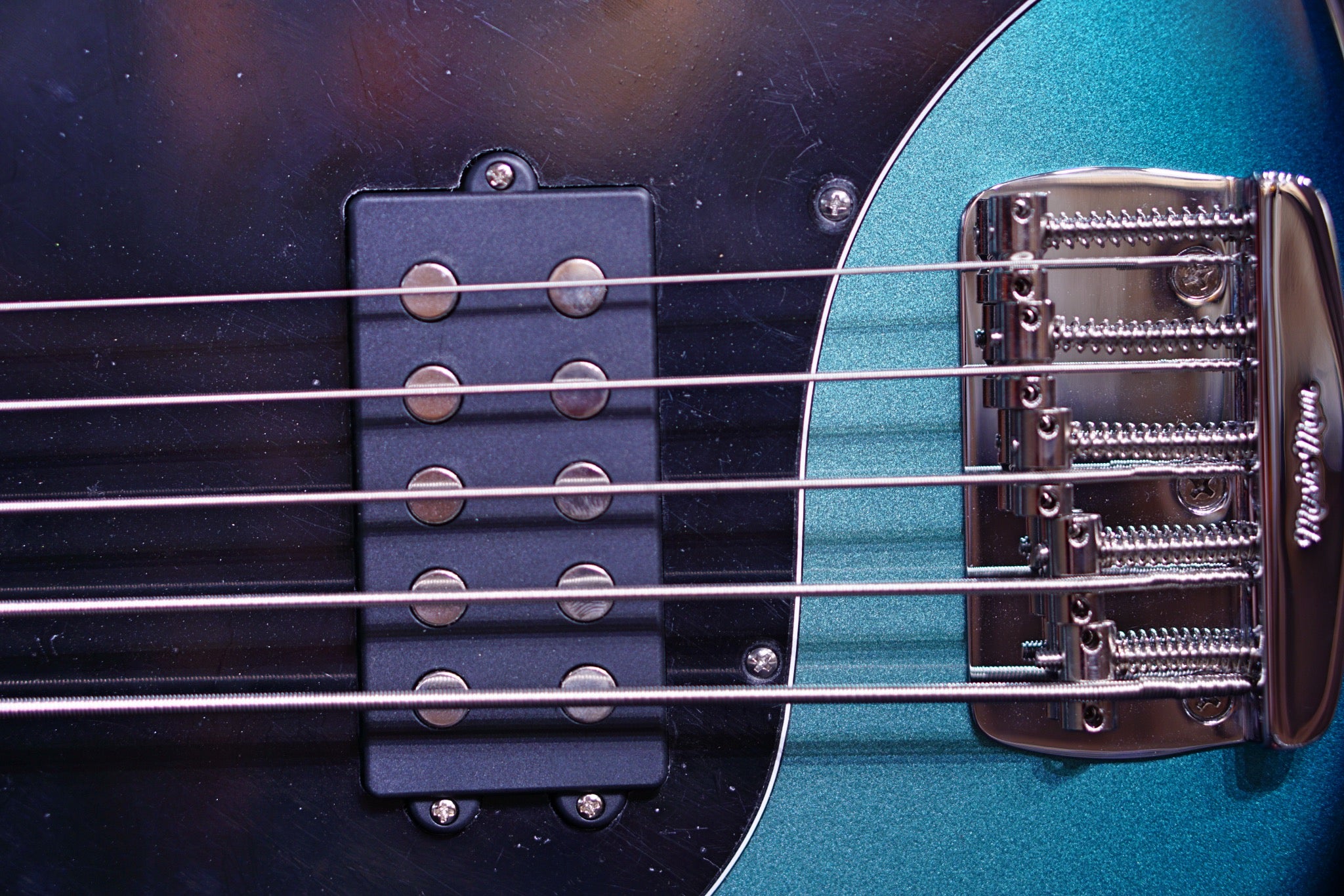 Ernie Ball Music Man StingRay Special 5 H Bass Guitar - Frost Green Pearl with Maple F95601 - HIENDGUITAR Musicman bass