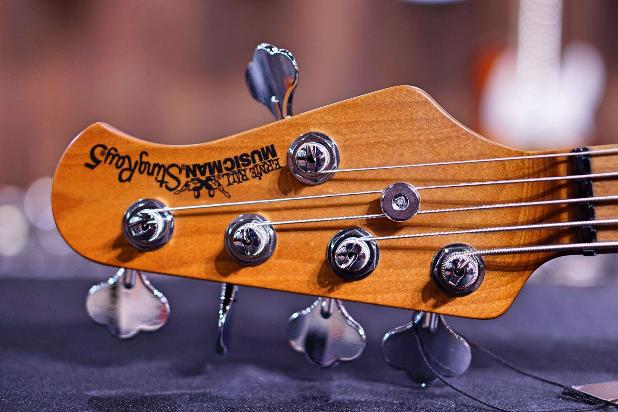 Ernie Ball Music Man StingRay Special 5 H Bass Guitar - Frost Green Pearl with Maple F95601 - HIENDGUITAR Musicman bass