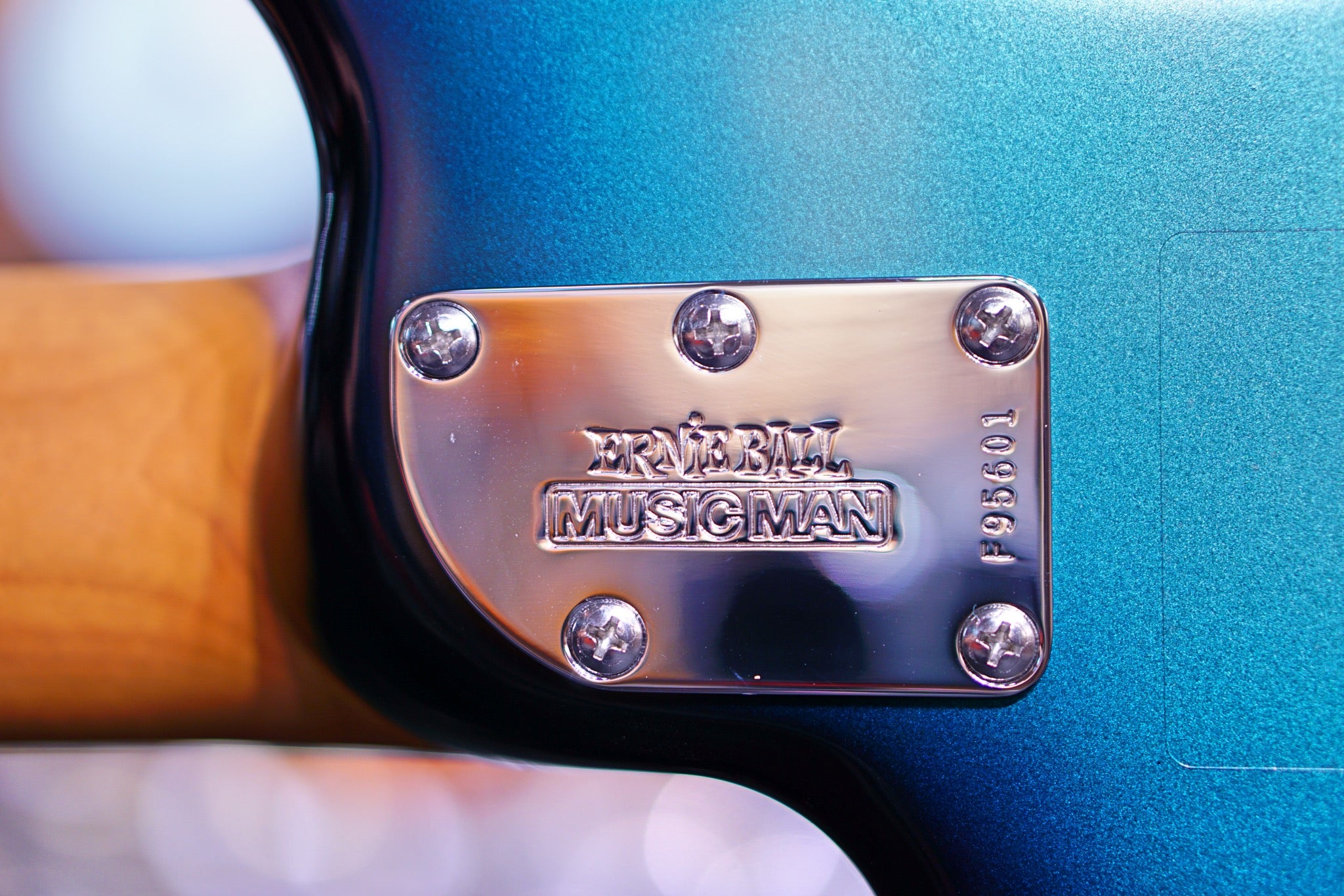 Ernie Ball Music Man StingRay Special 5 H Bass Guitar - Frost Green Pearl with Maple F95601 - HIENDGUITAR Musicman bass