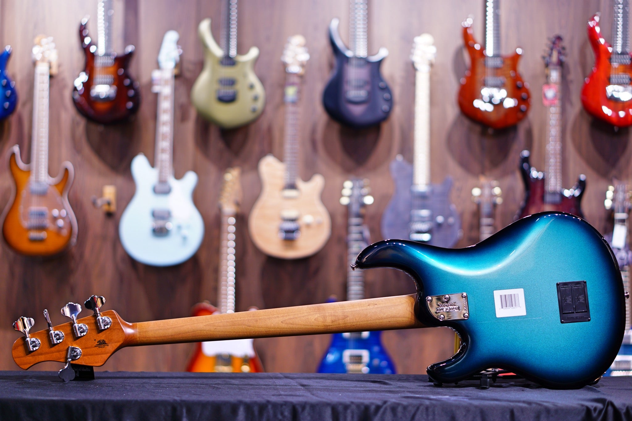 Ernie Ball Music Man StingRay Special 5 H Bass Guitar - Frost Green Pearl with Maple F95601 - HIENDGUITAR Musicman bass