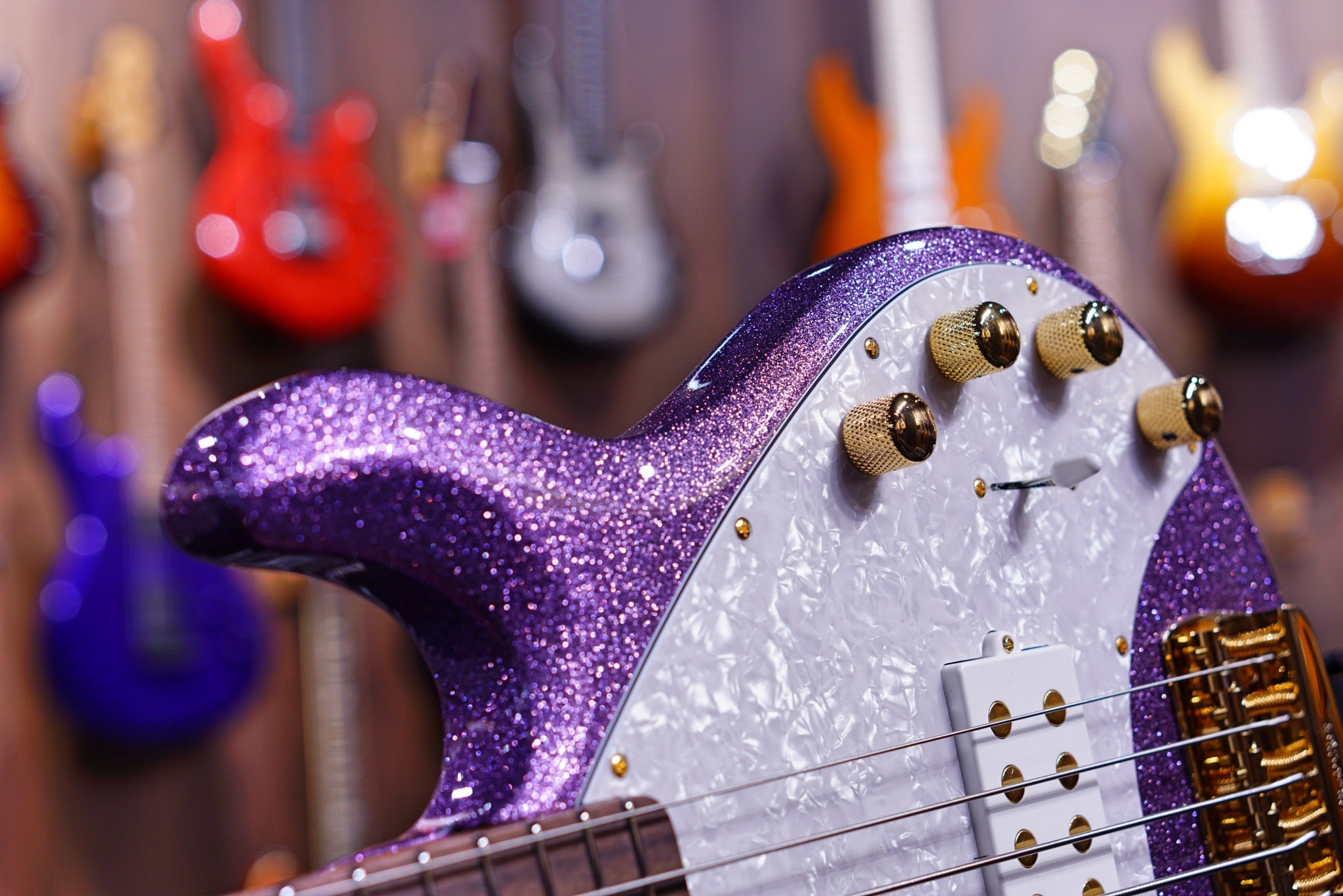 Ernie Ball Music Man StingRay Special 5 H Bass Guitar - Amethyst Sparkle with Rosewood Fingerboard F94930 - HIENDGUITAR Musicman bass