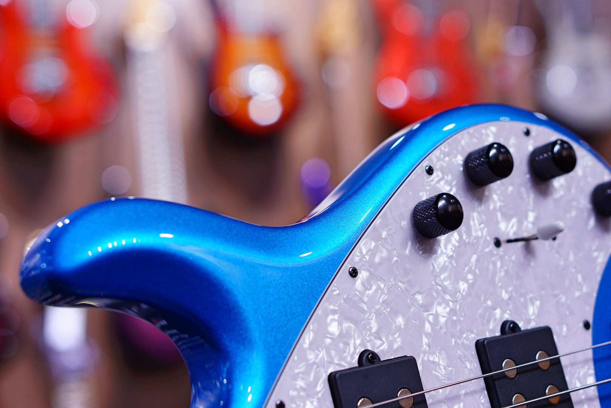 Ernie Ball Music Man StingRay Special 5 HH Bass Guitar - Speed Blue with Rosewood F96539Fingerboard - HIENDGUITAR Musicman bass