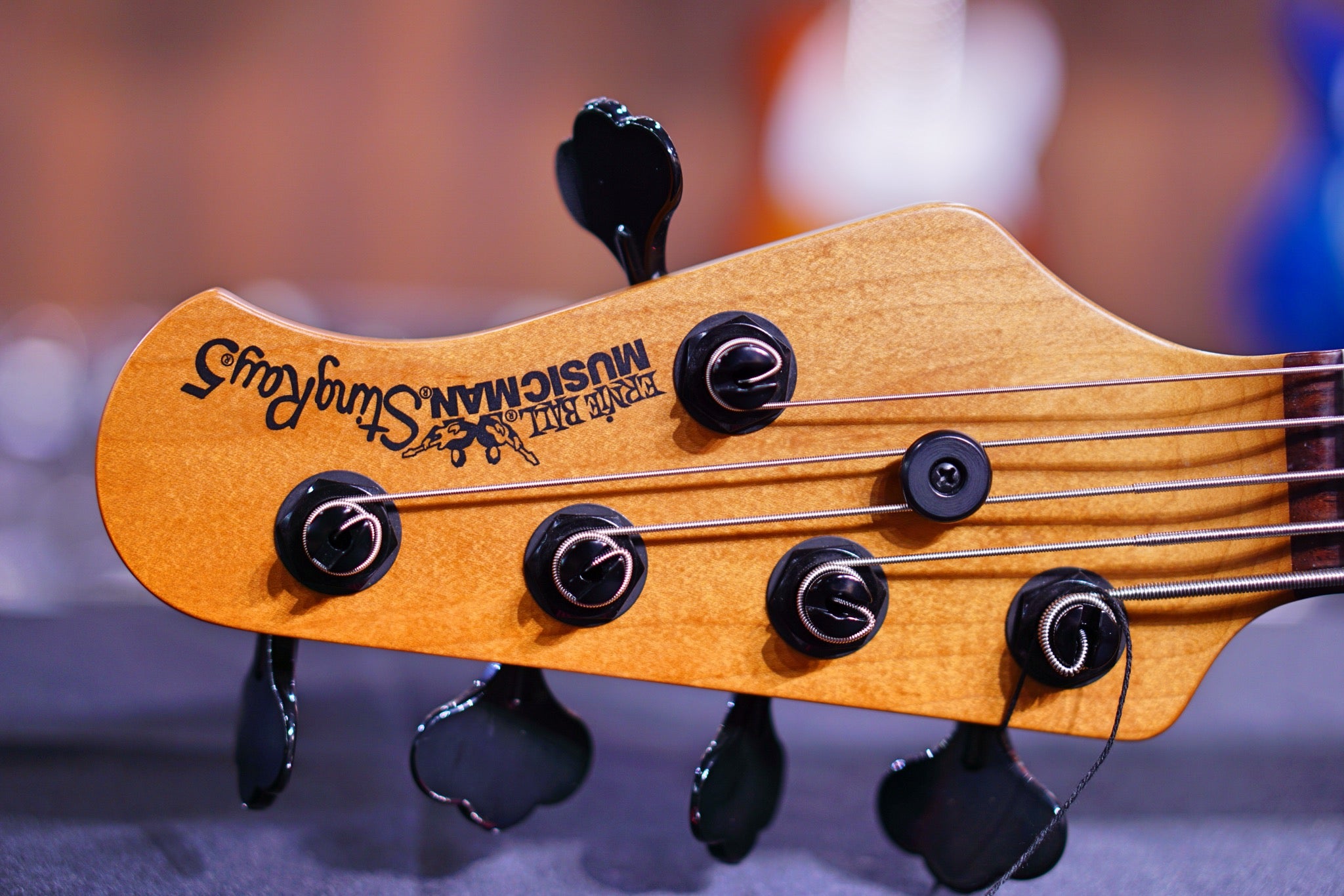 Ernie Ball Music Man StingRay Special 5 HH Bass Guitar - Speed Blue with Rosewood F96539Fingerboard - HIENDGUITAR Musicman bass