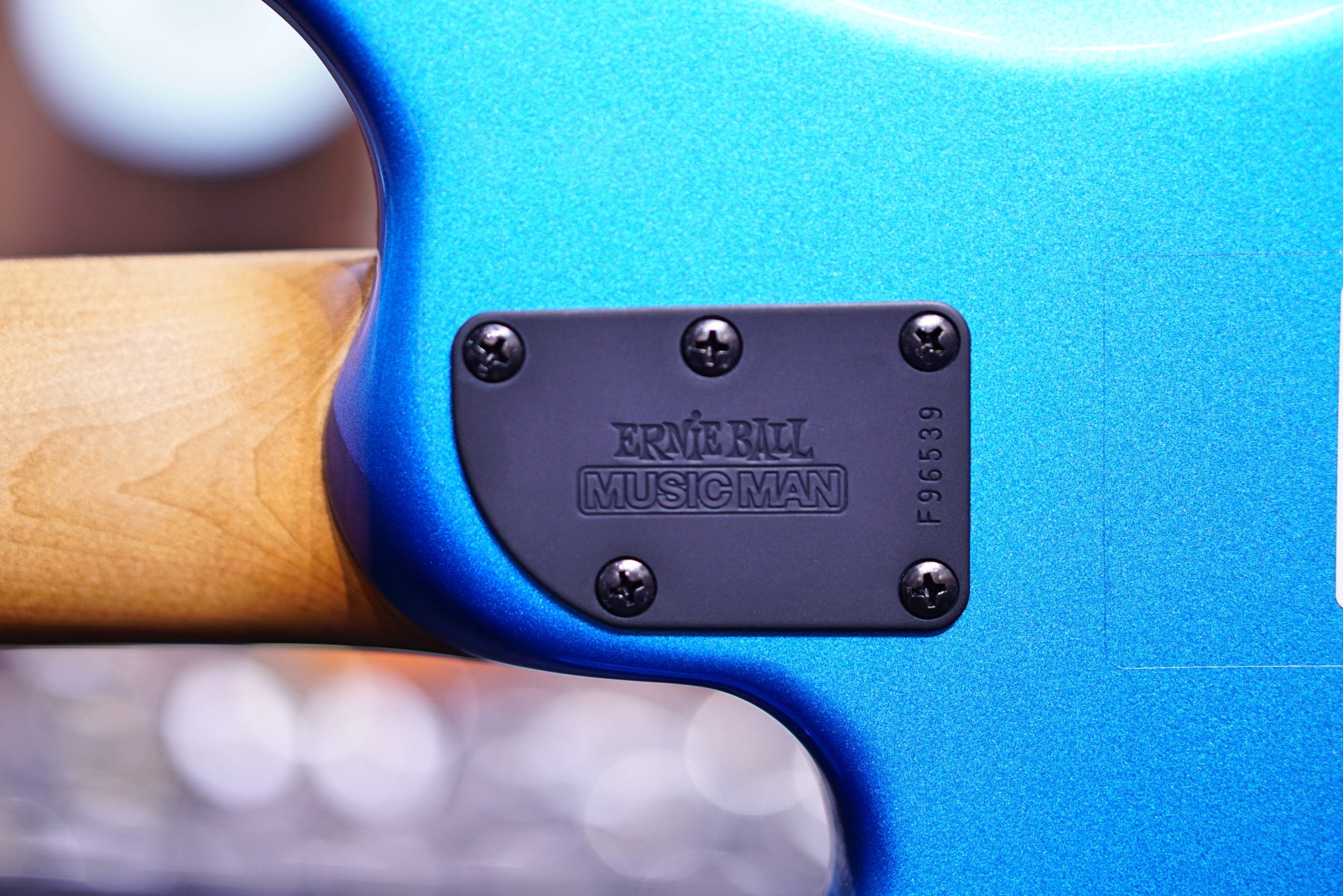 Ernie Ball Music Man StingRay Special 5 HH Bass Guitar - Speed Blue with Rosewood F96539Fingerboard - HIENDGUITAR Musicman bass