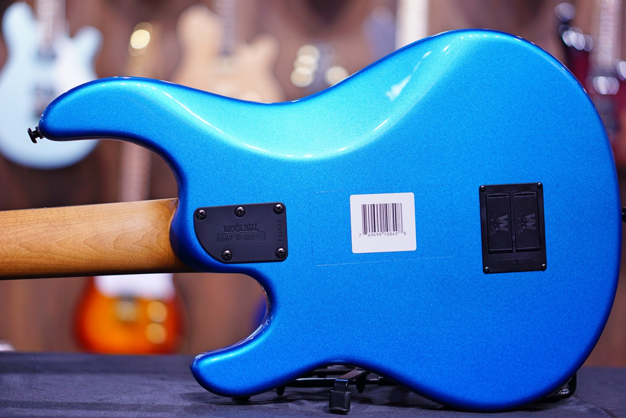 Ernie Ball Music Man StingRay Special 5 HH Bass Guitar - Speed Blue with Rosewood F96539Fingerboard - HIENDGUITAR Musicman bass