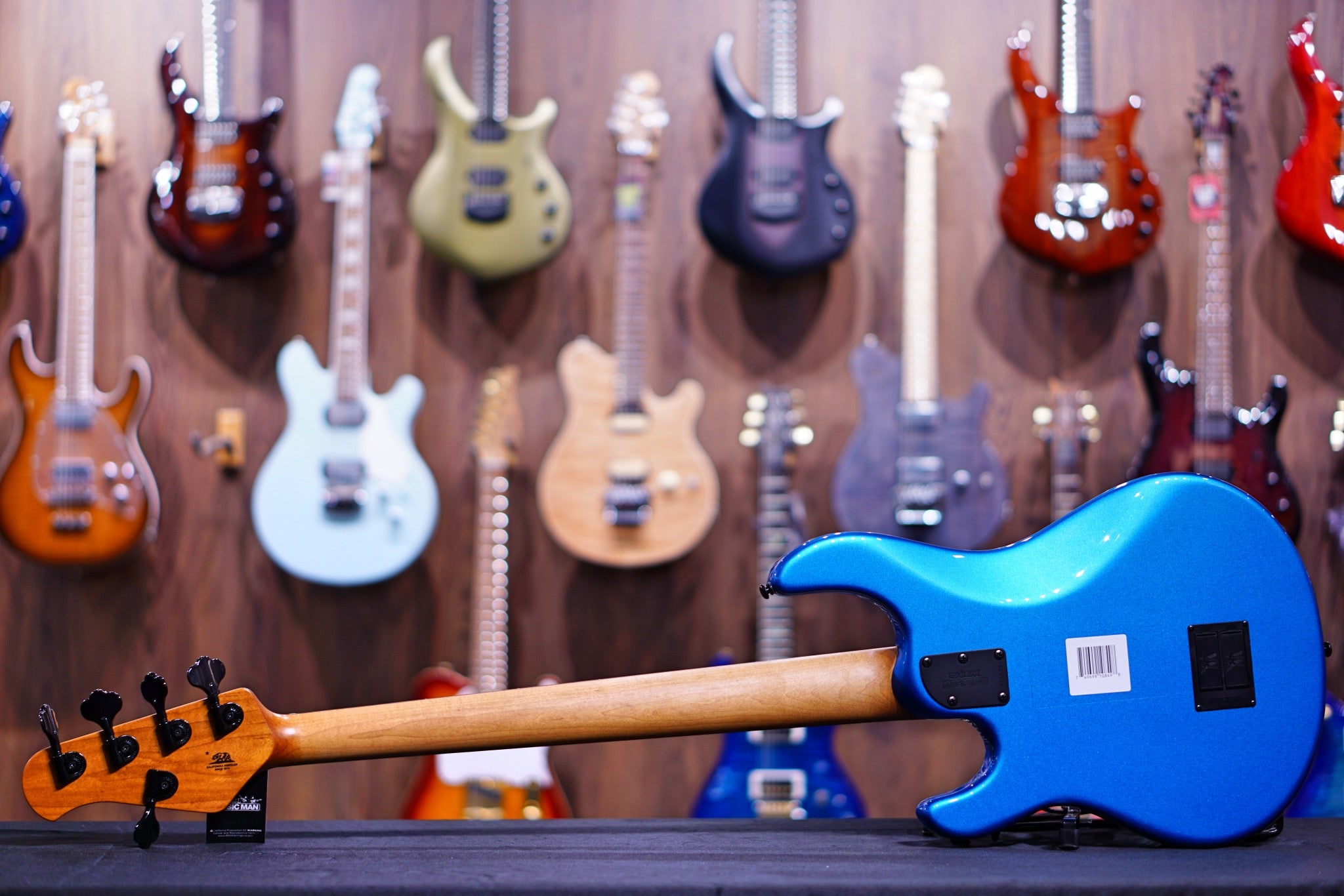 Ernie Ball Music Man StingRay Special 5 HH Bass Guitar - Speed Blue with Rosewood F96539Fingerboard - HIENDGUITAR Musicman bass