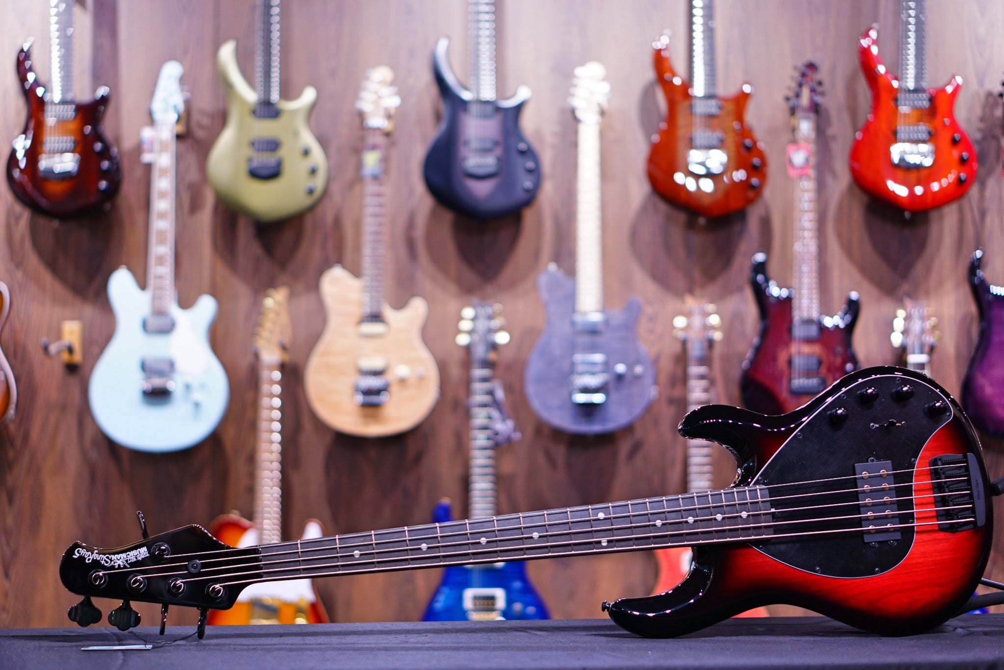 Ernie Ball Music Man StingRay Special 5 H Bass Guitar - Raspberry Burst with Ebony Fingerboard F96484 - HIENDGUITAR Musicman bass