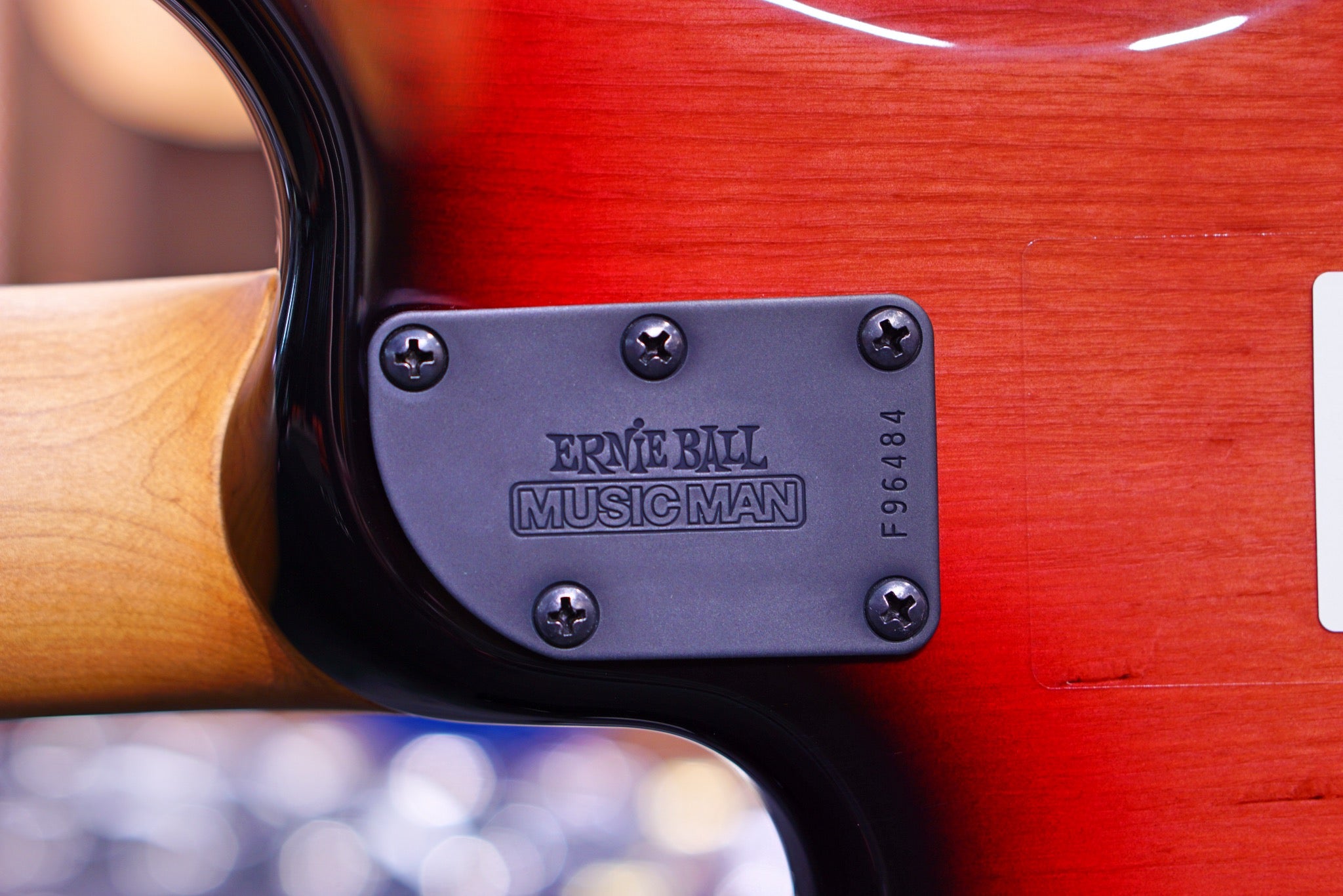Ernie Ball Music Man StingRay Special 5 H Bass Guitar - Raspberry Burst with Ebony Fingerboard F96484 - HIENDGUITAR   Musicman bass