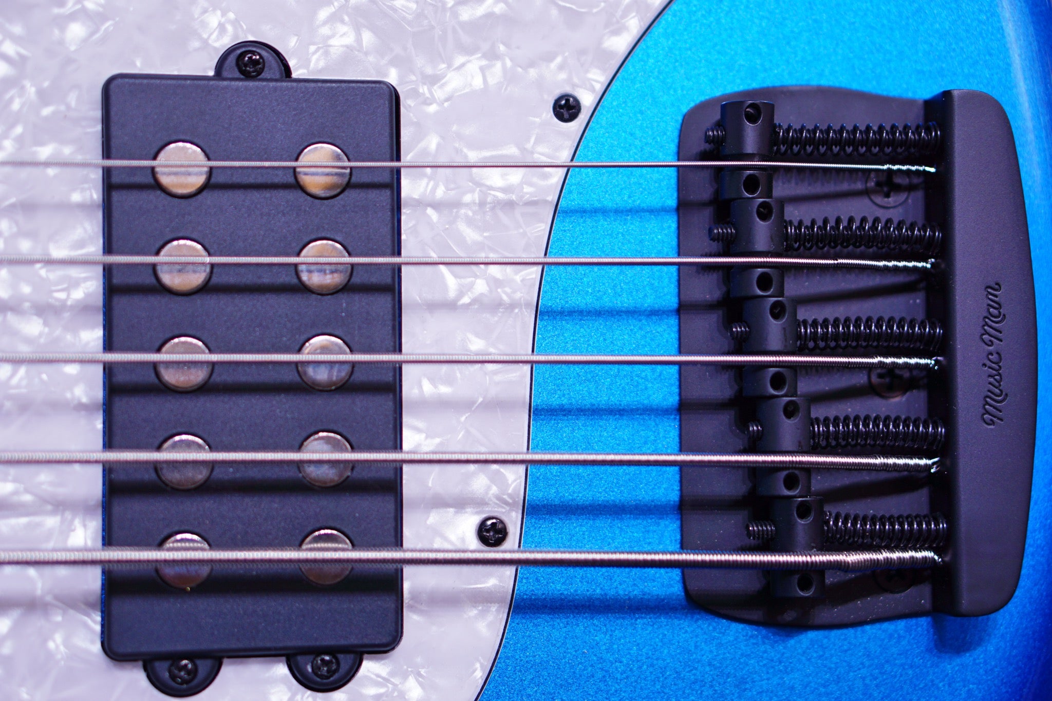 Ernie Ball Music Man StingRay Special 5 Bass Guitar - Speed Blue with Rosewood Fingerboard F96541 - HIENDGUITAR Musicman bass