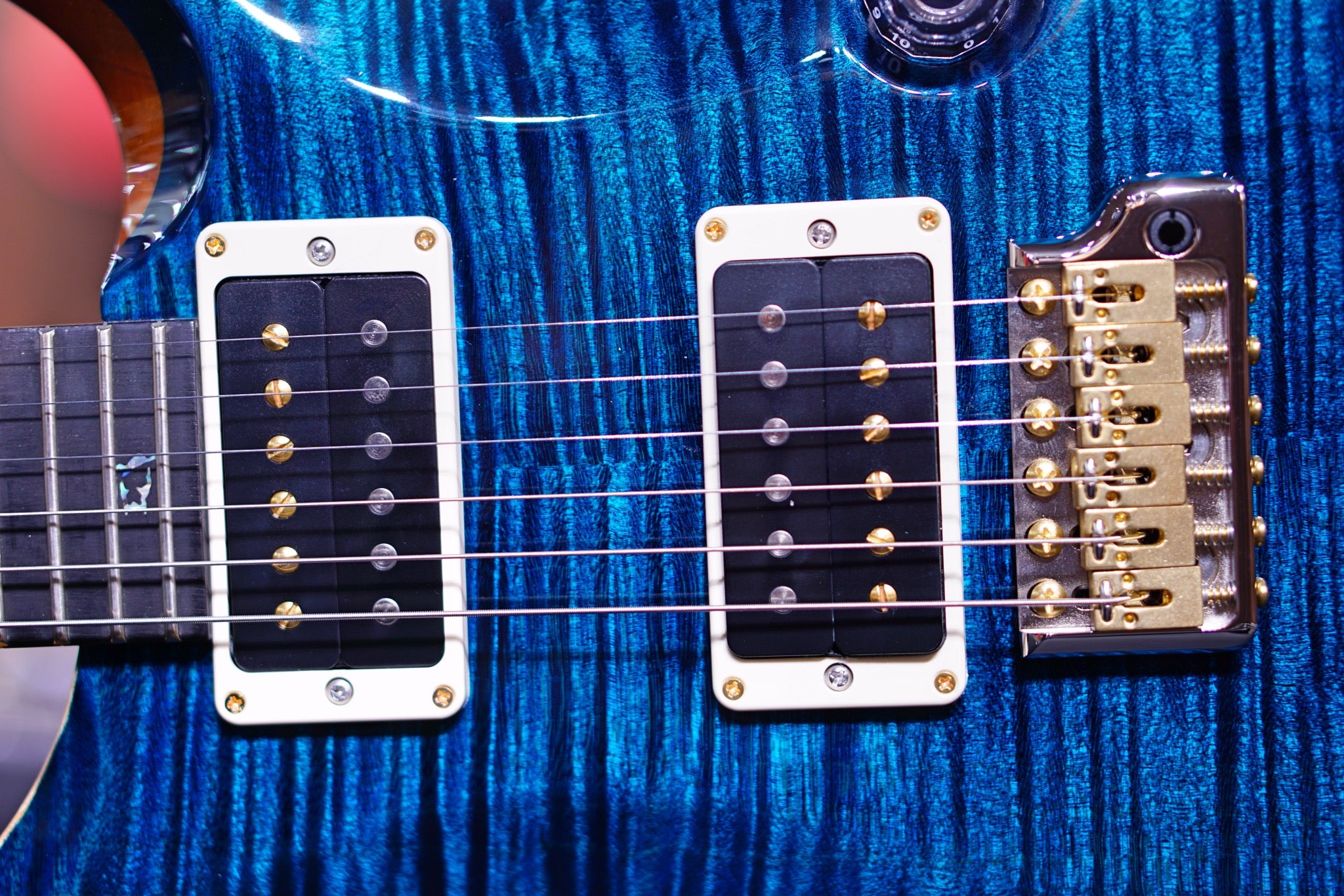 PRS Custom 24 Piezo wood library Blue Green Torrefied maple neck run 0334832 - HIENDGUITAR PRS GUITAR