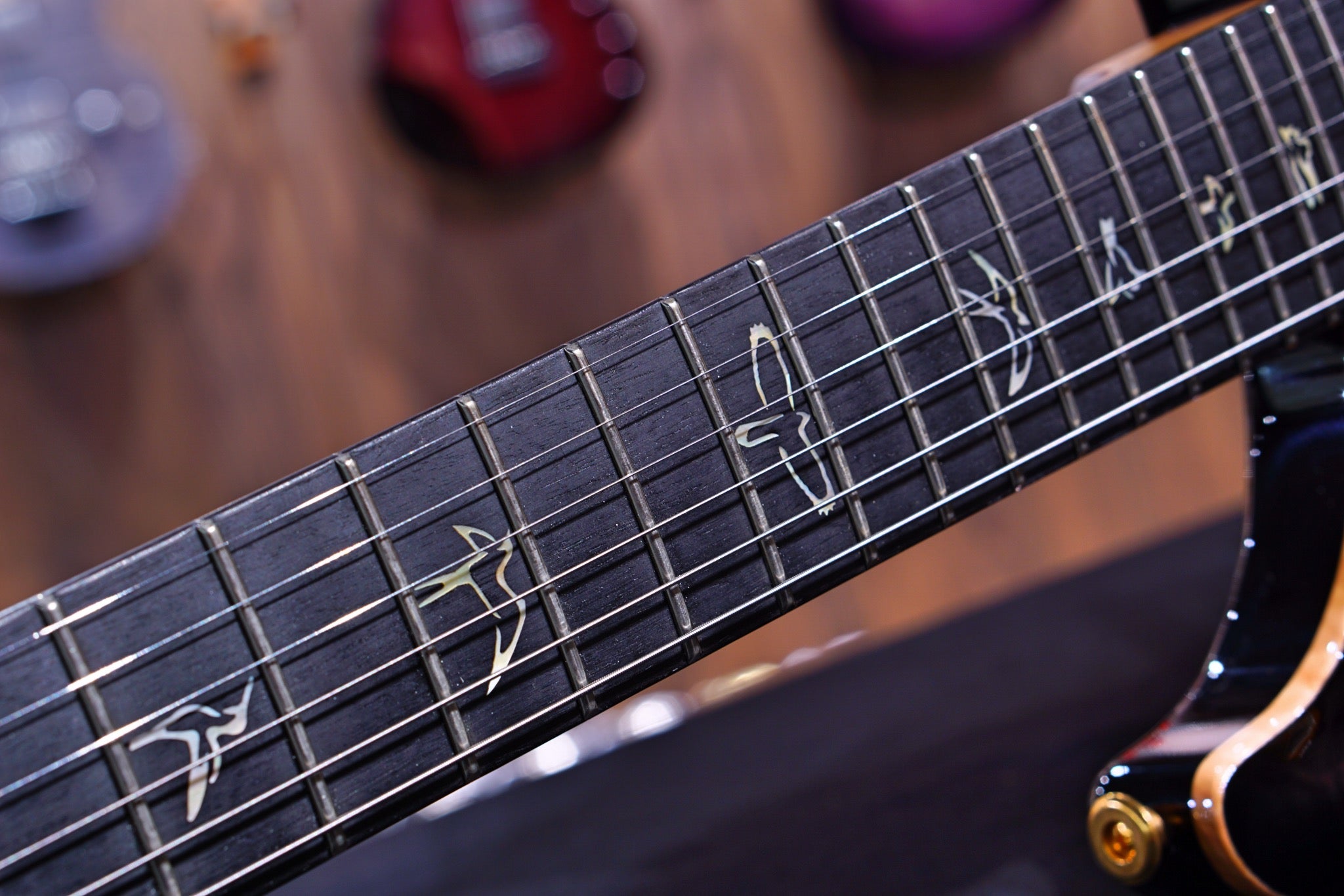 PRS Custom 24 Floyd wood library charcoal burst Torrefied maple neck run 0335208 - HIENDGUITAR PRS GUITAR