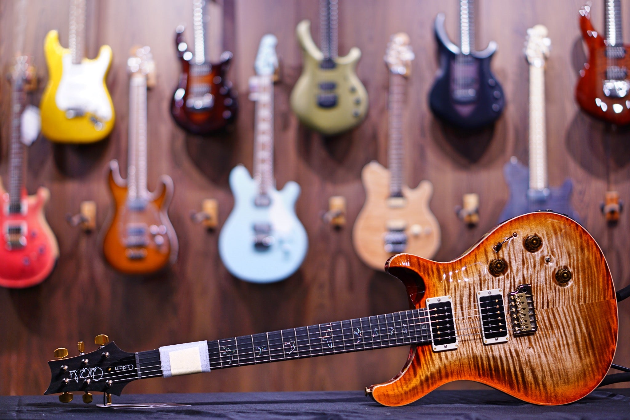 PRS Custom 24 Piezo wood library autumn sky Torrefied maple neck run 0334824 - HIENDGUITAR PRS GUITAR