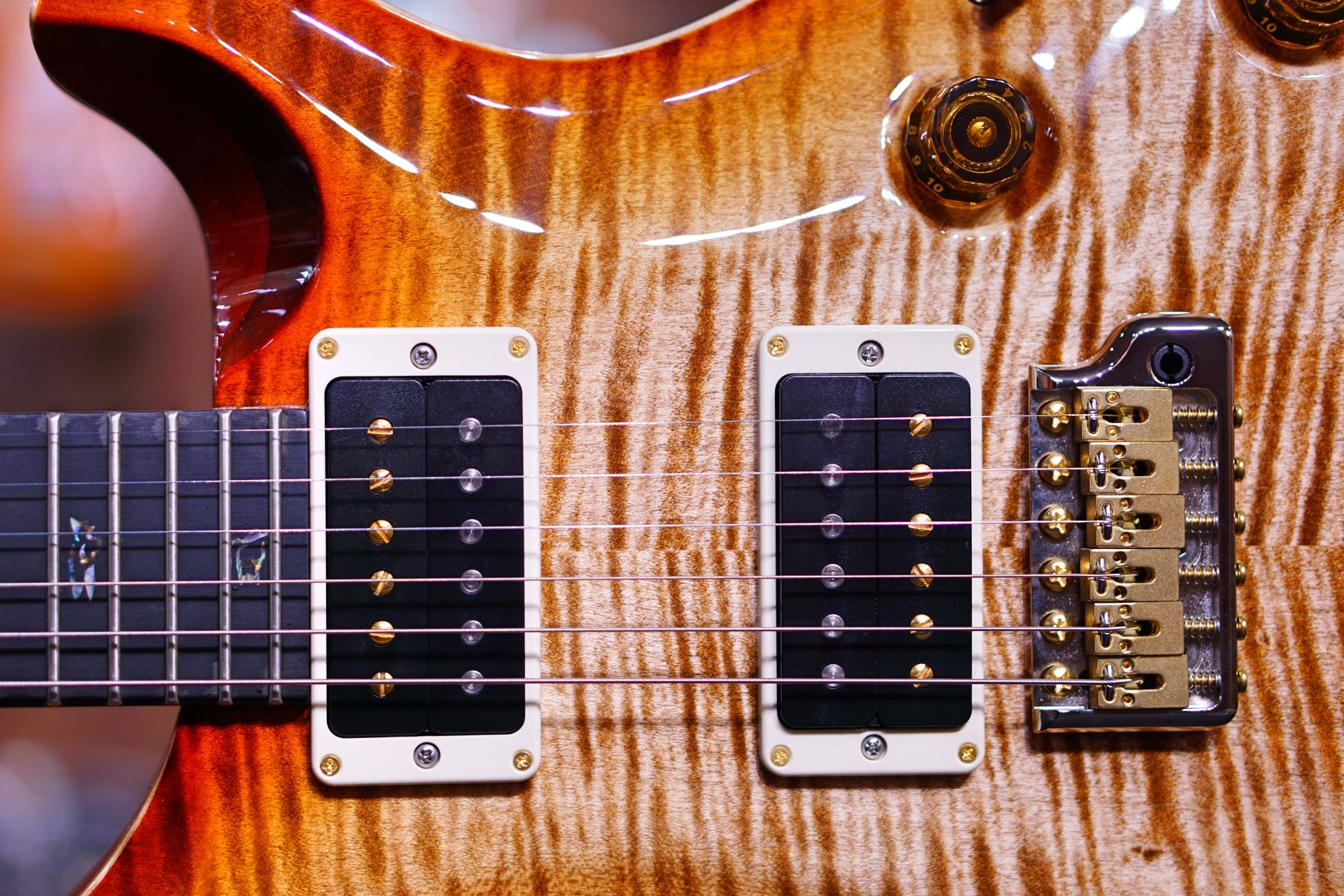 PRS Custom 24 Piezo wood library autumn sky Torrefied maple neck run 0334824 - HIENDGUITAR PRS GUITAR