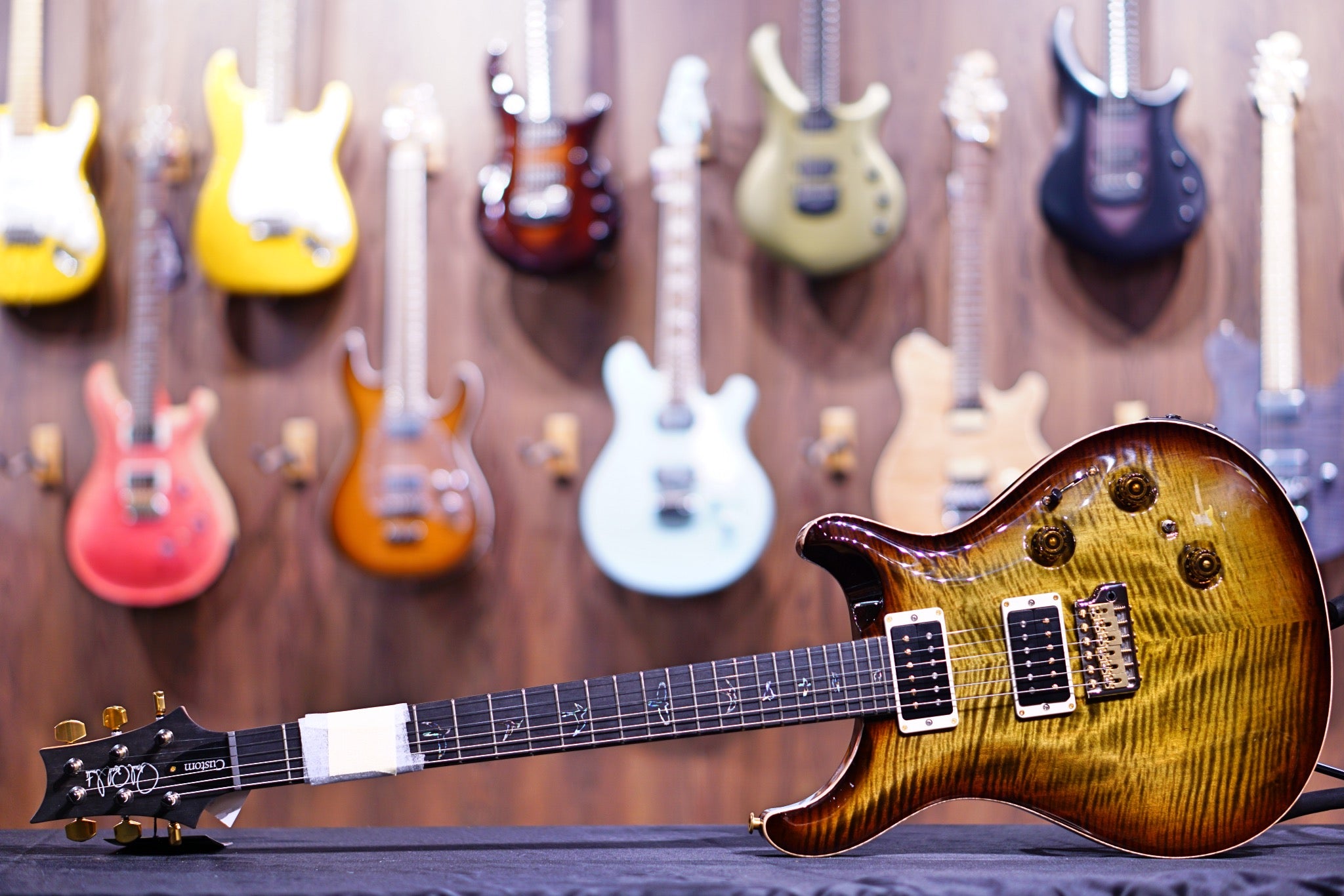 PRS Custom 24 Piezo wood library burnt almond Torrefied maple neck run 0334827 - HIENDGUITAR PRS GUITAR