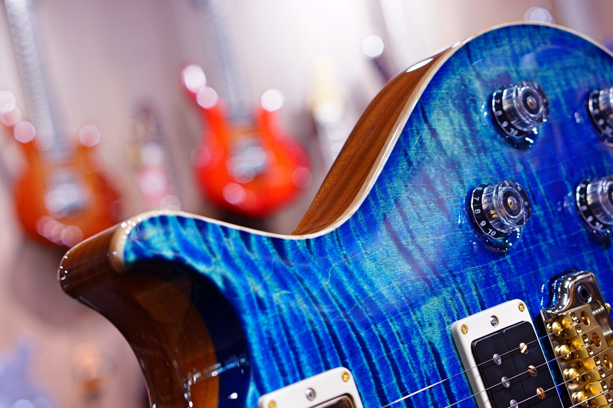 PRS Tremonti wood library river blue torrefied maple neck run 0335213 - HIENDGUITAR PRS GUITAR