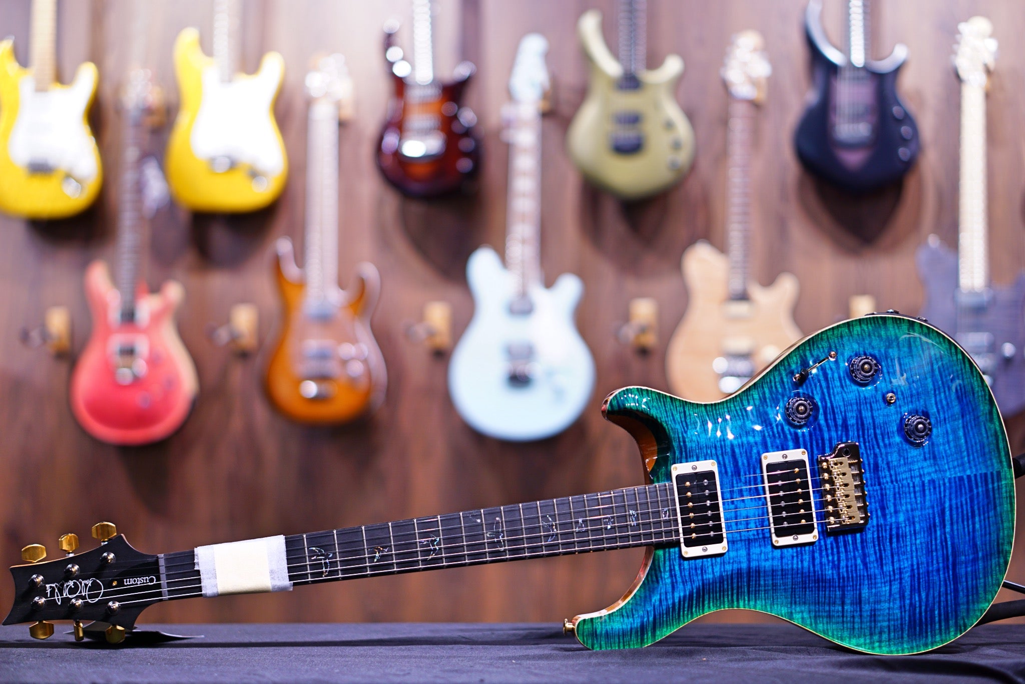 PRS Custom 24 Piezo wood library matteo verde Torrefied maple neck run 0334829 - HIENDGUITAR PRS GUITAR
