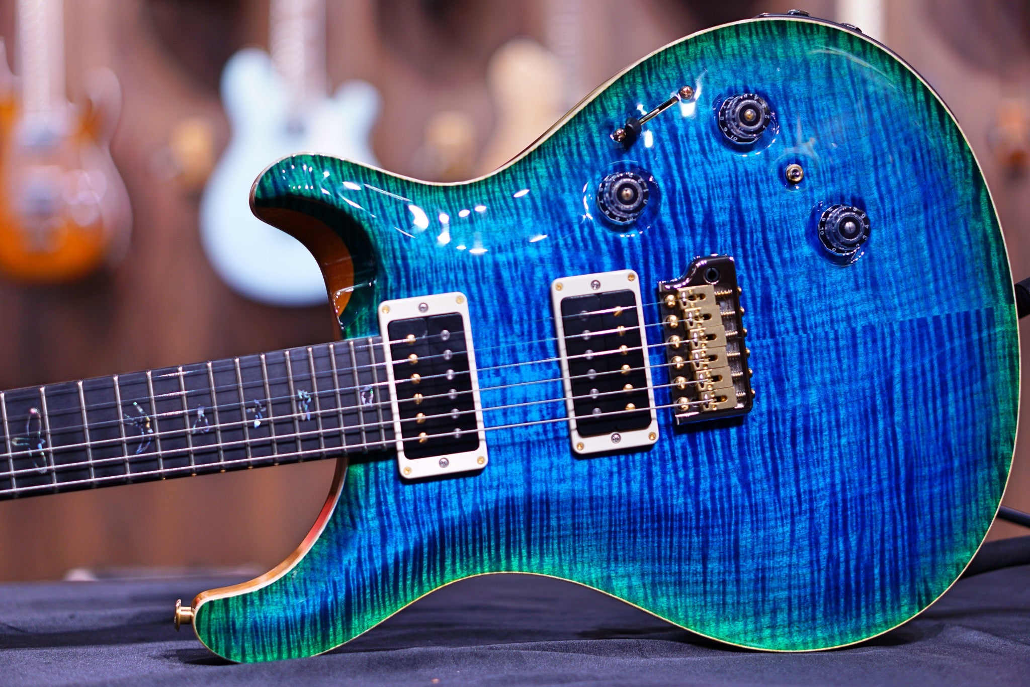 PRS Custom 24 Piezo wood library matteo verde Torrefied maple neck run 0334829 - HIENDGUITAR PRS GUITAR