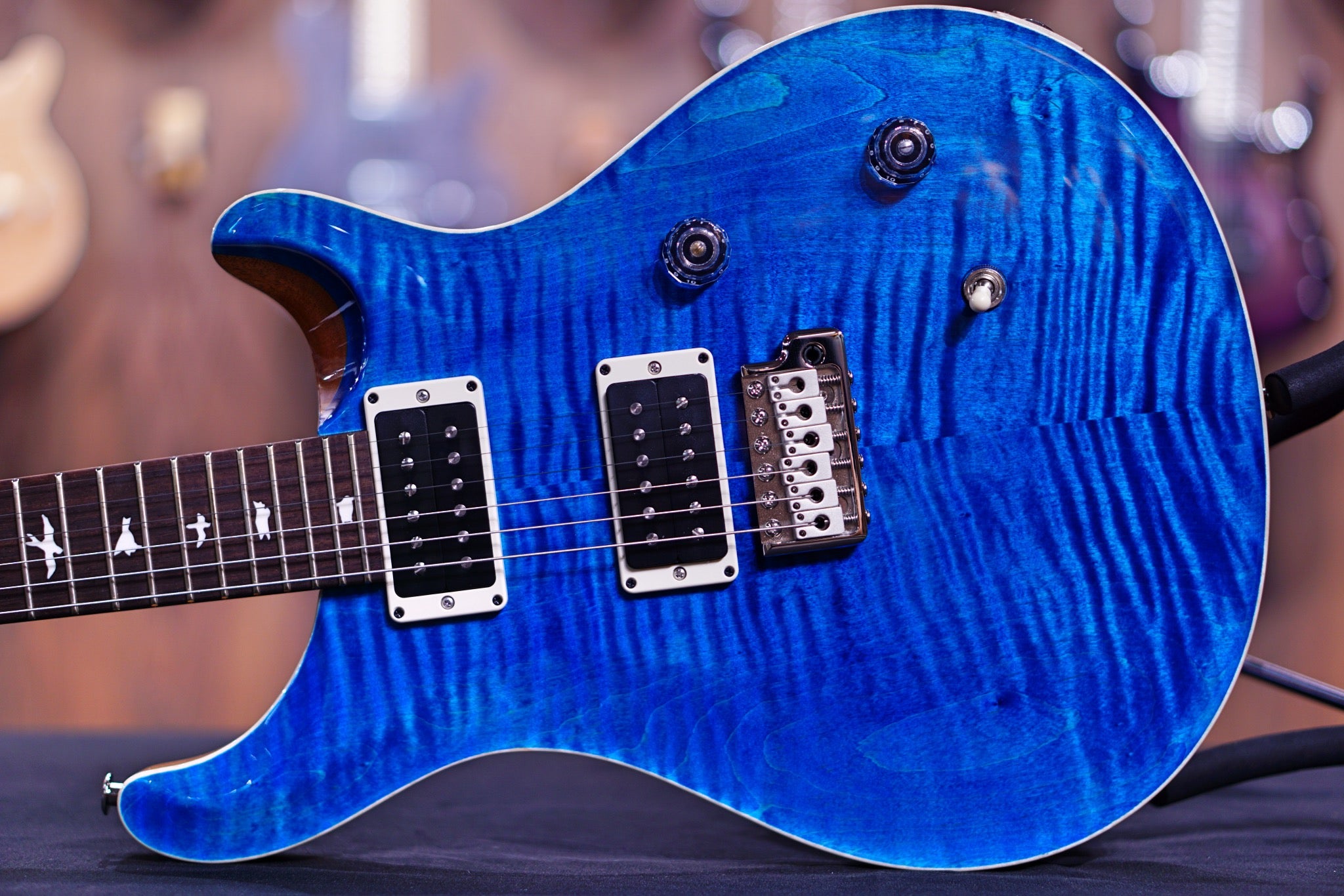 PRS CE24 blue matteo 0335369 - HIENDGUITAR PRS GUITAR