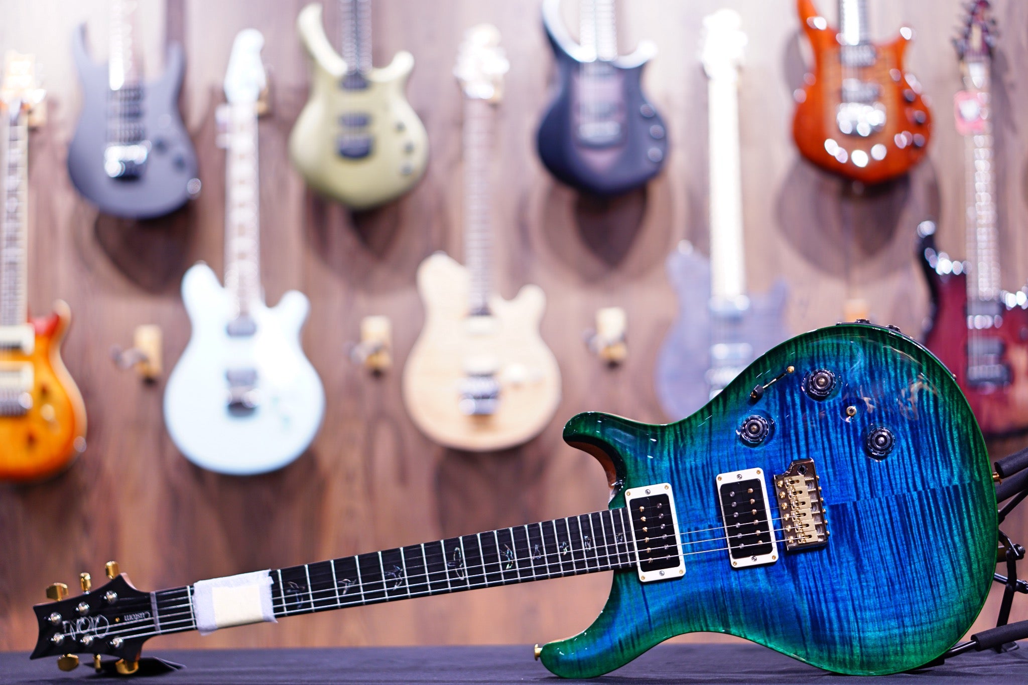 PRS Custom 24 Piezo wood library matteo verde Torrefied maple neck run 0334828 - HIENDGUITAR PRS GUITAR