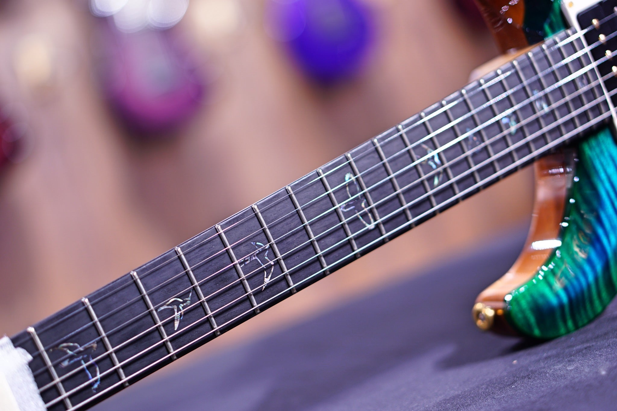 PRS Custom 24 Piezo wood library matteo verde Torrefied maple neck run 0334828 - HIENDGUITAR PRS GUITAR