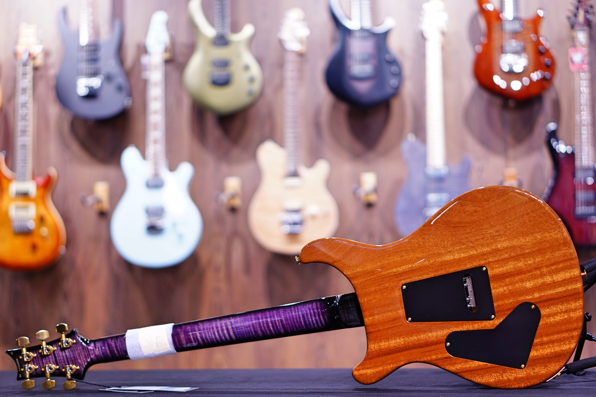 PRS Custom 24 Floyd wood library Custom color stained flame neck run 0336244 - HIENDGUITAR PRS GUITAR