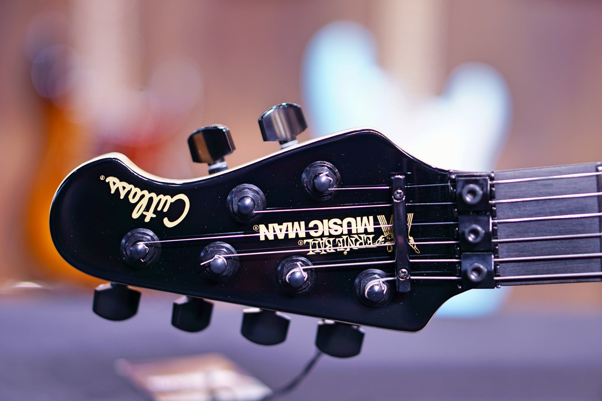 Ernie Ball Music Man BFR Cutlass HSS - Lemon G91802 - HIENDGUITAR Musicman GUITAR