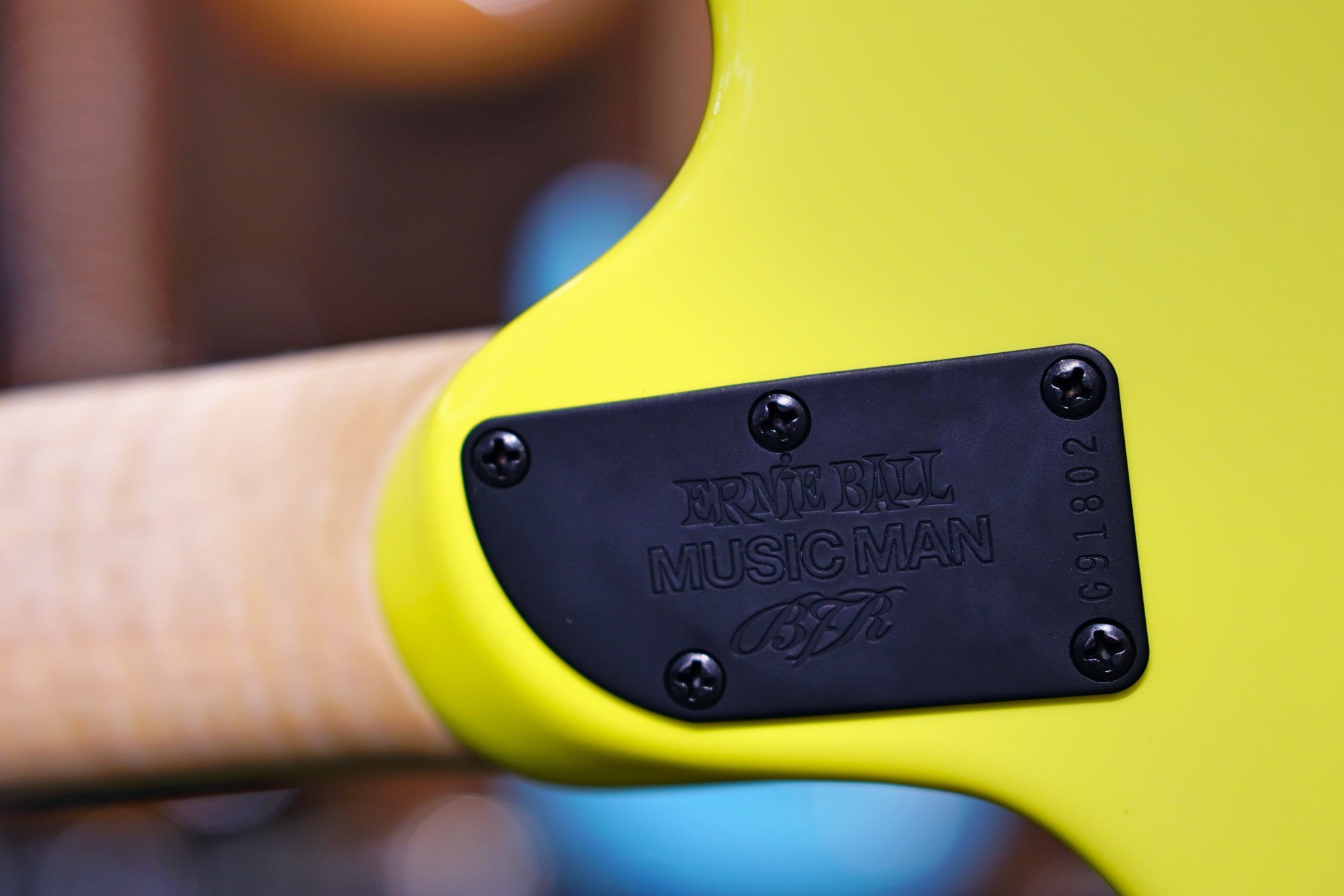 Ernie Ball Music Man BFR Cutlass HSS - Lemon G91802 - HIENDGUITAR Musicman GUITAR