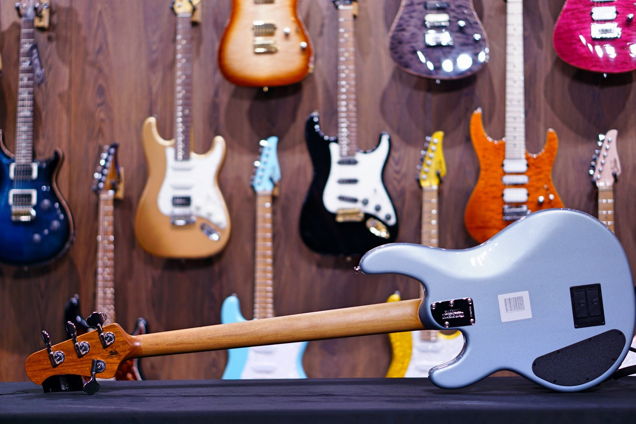 Ernie Ball Music Man StingRay Special 4 HH Bass Guitar - Firemist Silver F90955 - HIENDGUITAR Musicman bass