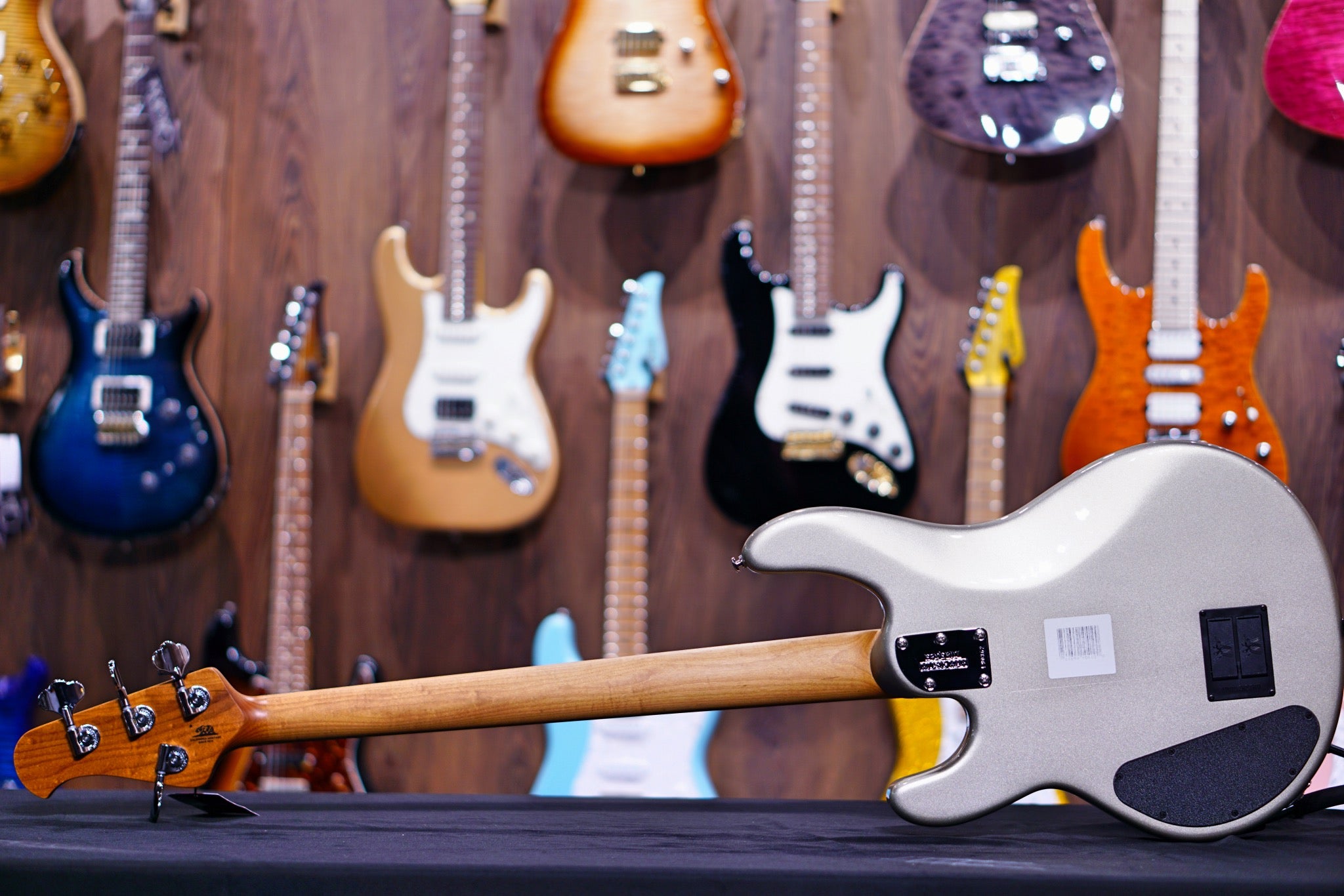 Ernie Ball Music Man StingRay Special 4 HH Bass Guitar - Ghostwood F90362 - HIENDGUITAR Musicman bass