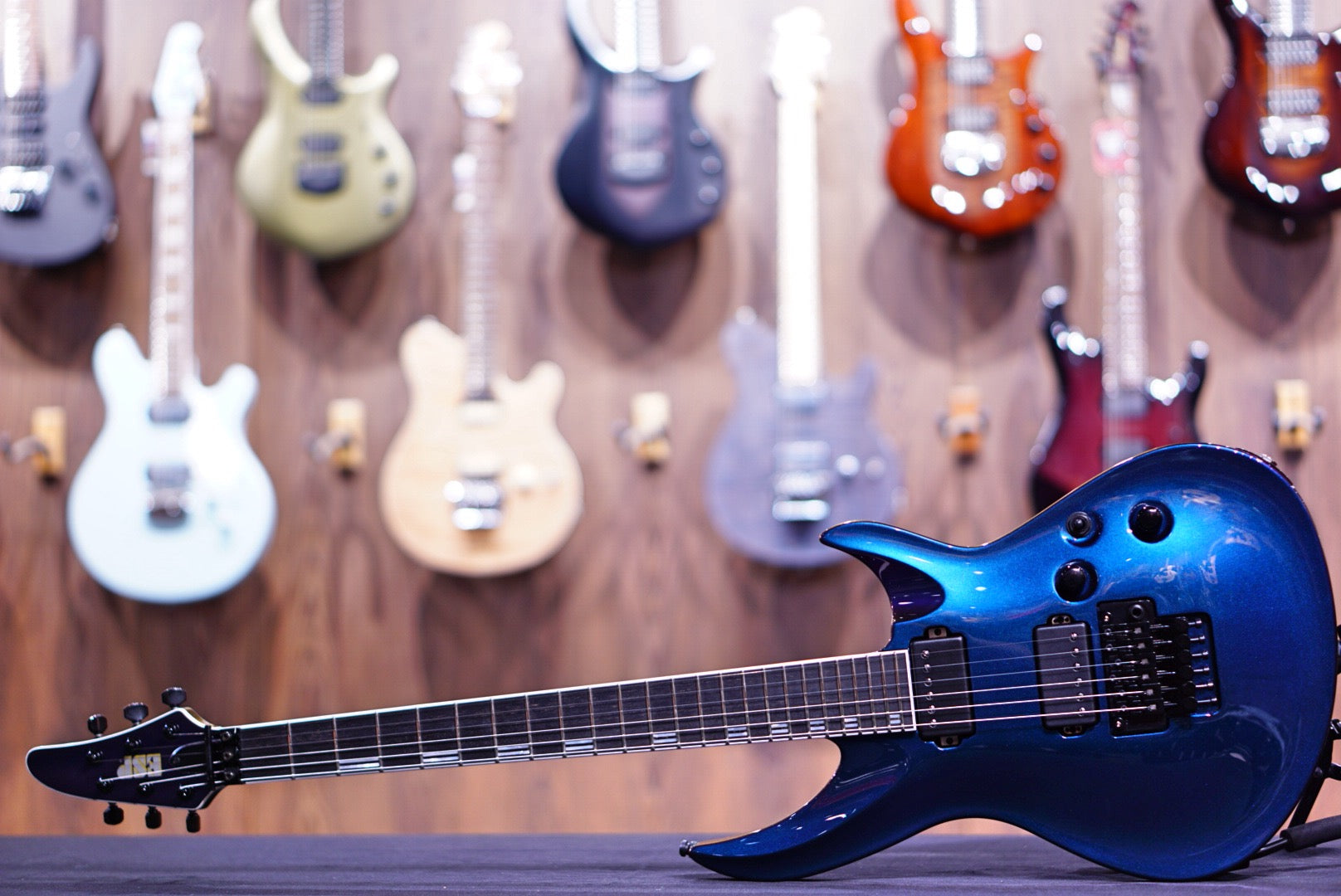 ESP Original Horizon III Maziora Cyan/Purple E0401212 - HIENDGUITAR esp GUITAR