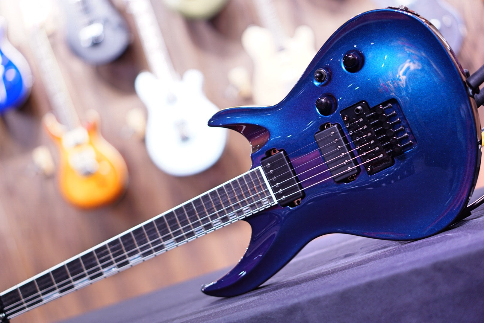 ESP Original Horizon III Maziora Cyan/Purple E0401212 - HIENDGUITAR esp GUITAR