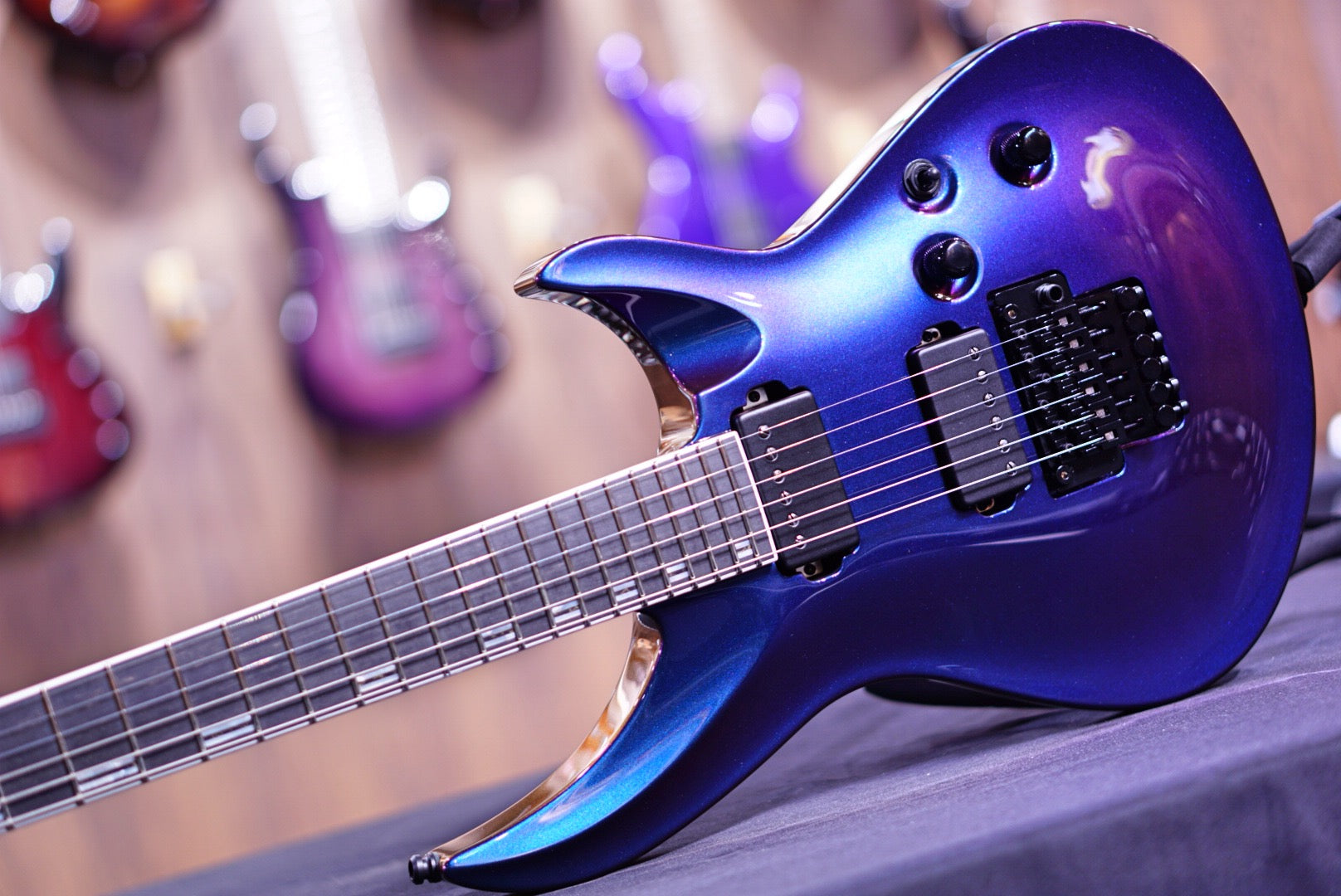 ESP Original Horizon III Maziora Cyan/Purple E0401212 - HIENDGUITAR esp GUITAR
