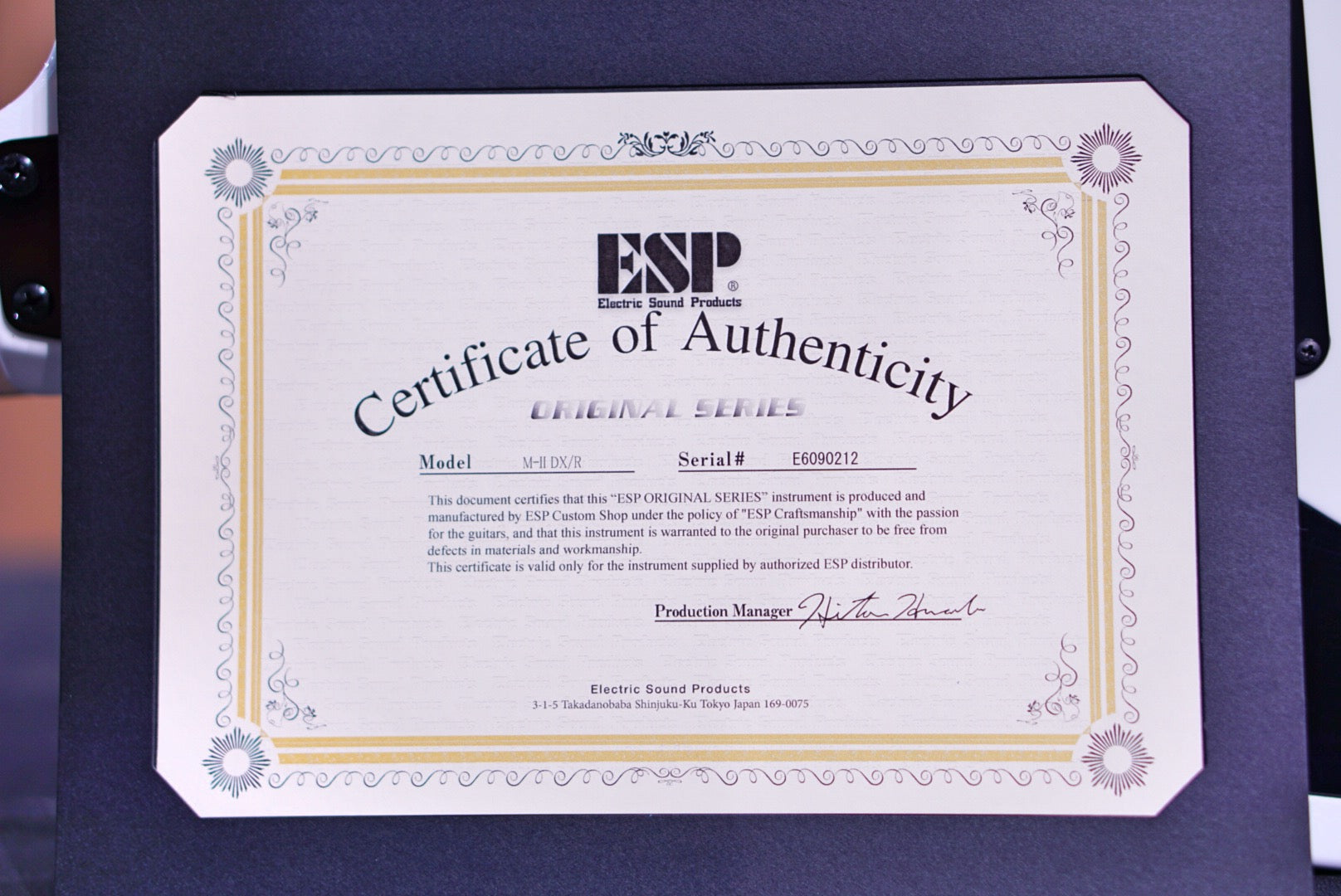 ESP Original M-II DX/HR white E6090212 - HIENDGUITAR esp GUITAR