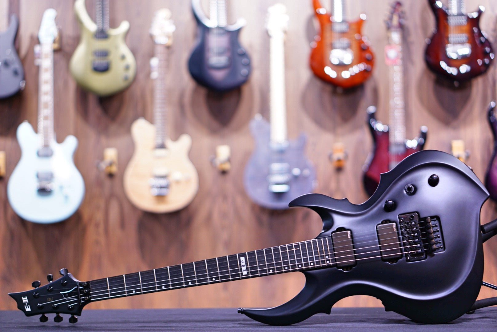 ESP E-II E FRX BLACK SATIN ES6304203 - HIENDGUITAR E-II GUITAR