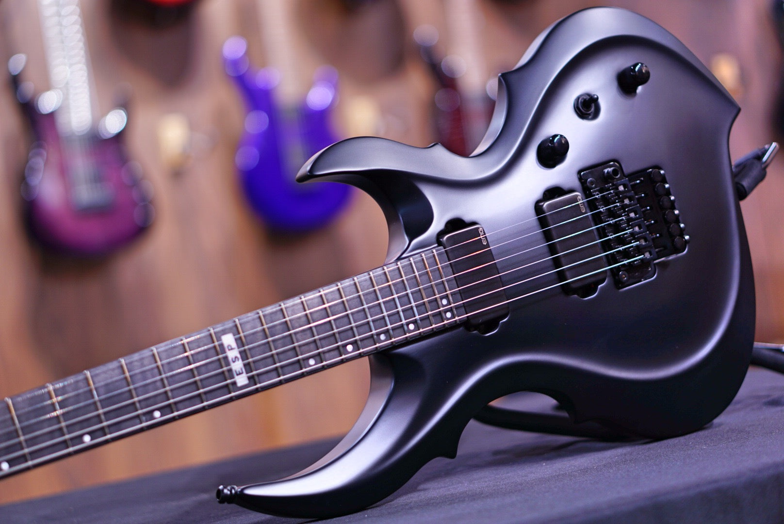 ESP E-II E FRX BLACK SATIN ES6304203 - HIENDGUITAR E-II GUITAR