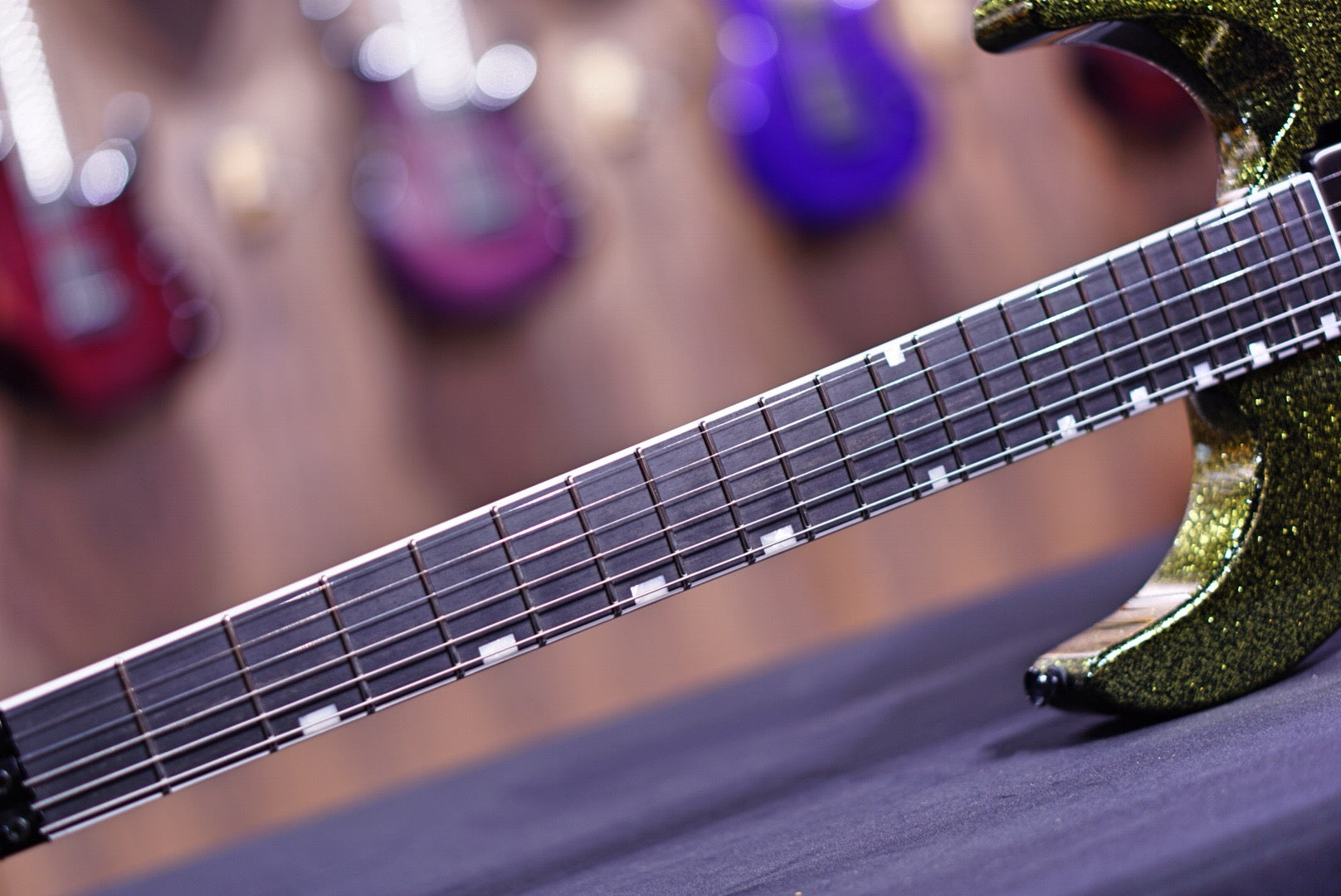 ESP Original M-II CTM Canary yellow Sparkle Granite E9141212 - HIENDGUITAR ESP GUITAR