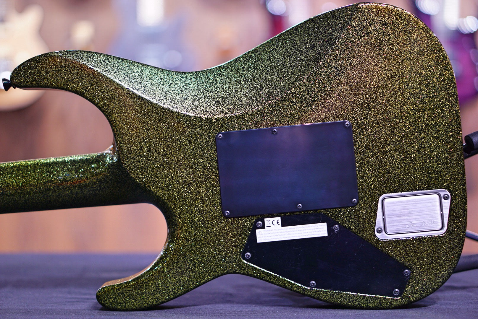 ESP Original M-II CTM Canary yellow Sparkle Granite E9141212 - HIENDGUITAR ESP GUITAR