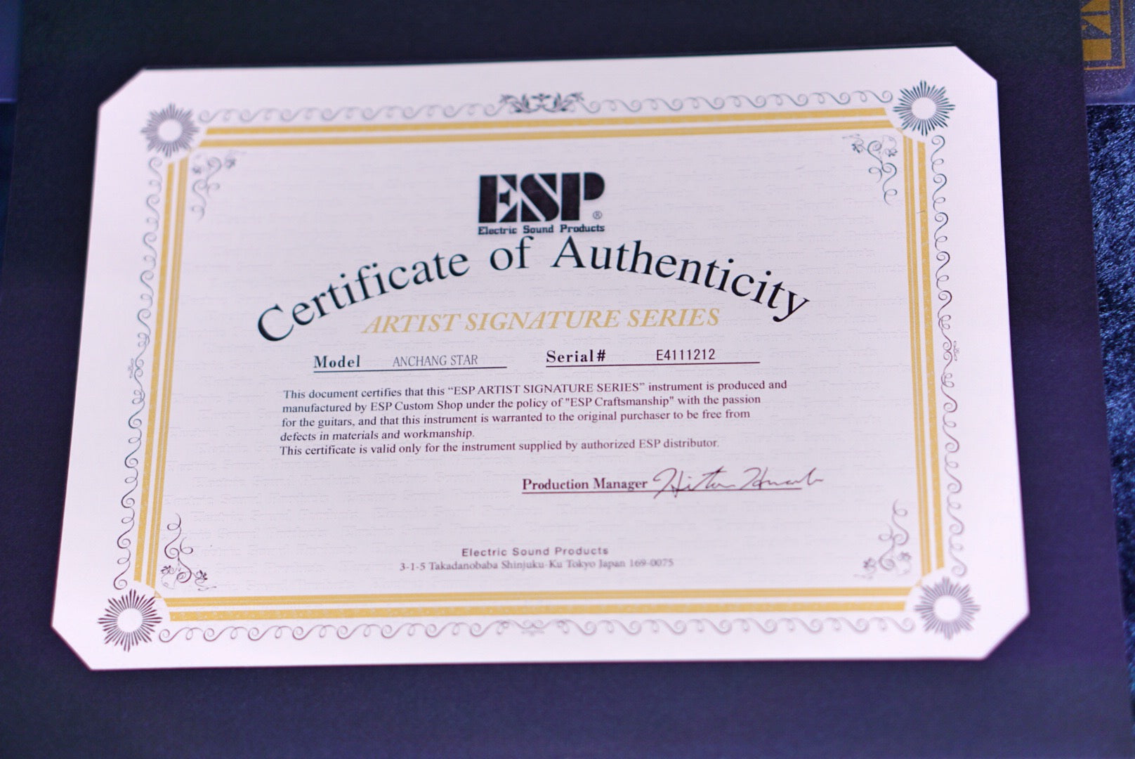 ESP Anchang star e4111212 - HIENDGUITAR ESP GUITAR