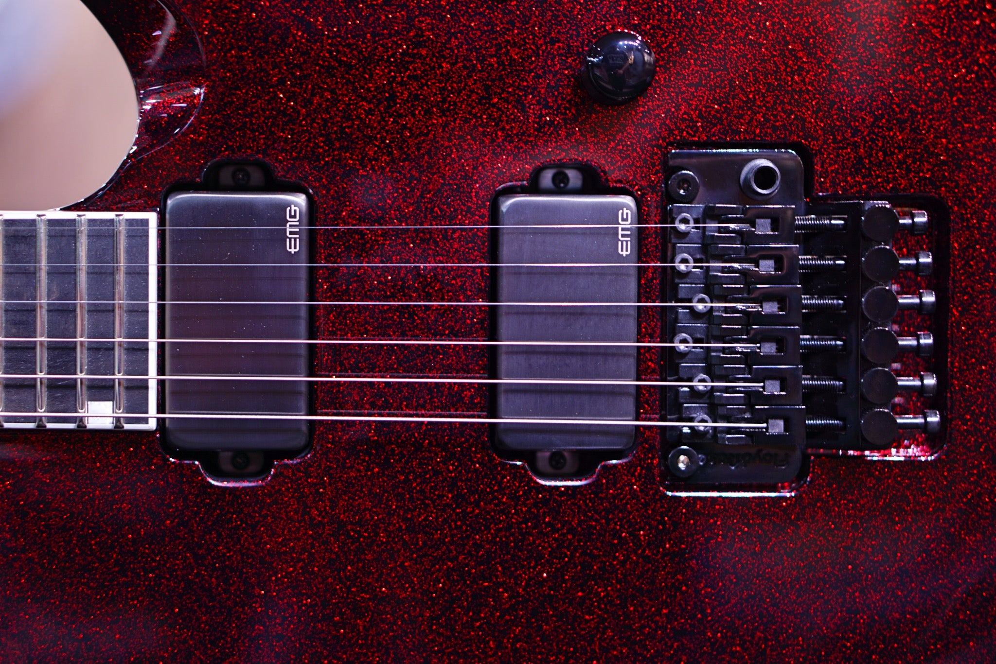 ESP Original M-II CTM red Sparkle Granite E3731212 - HIENDGUITAR ESP GUITAR