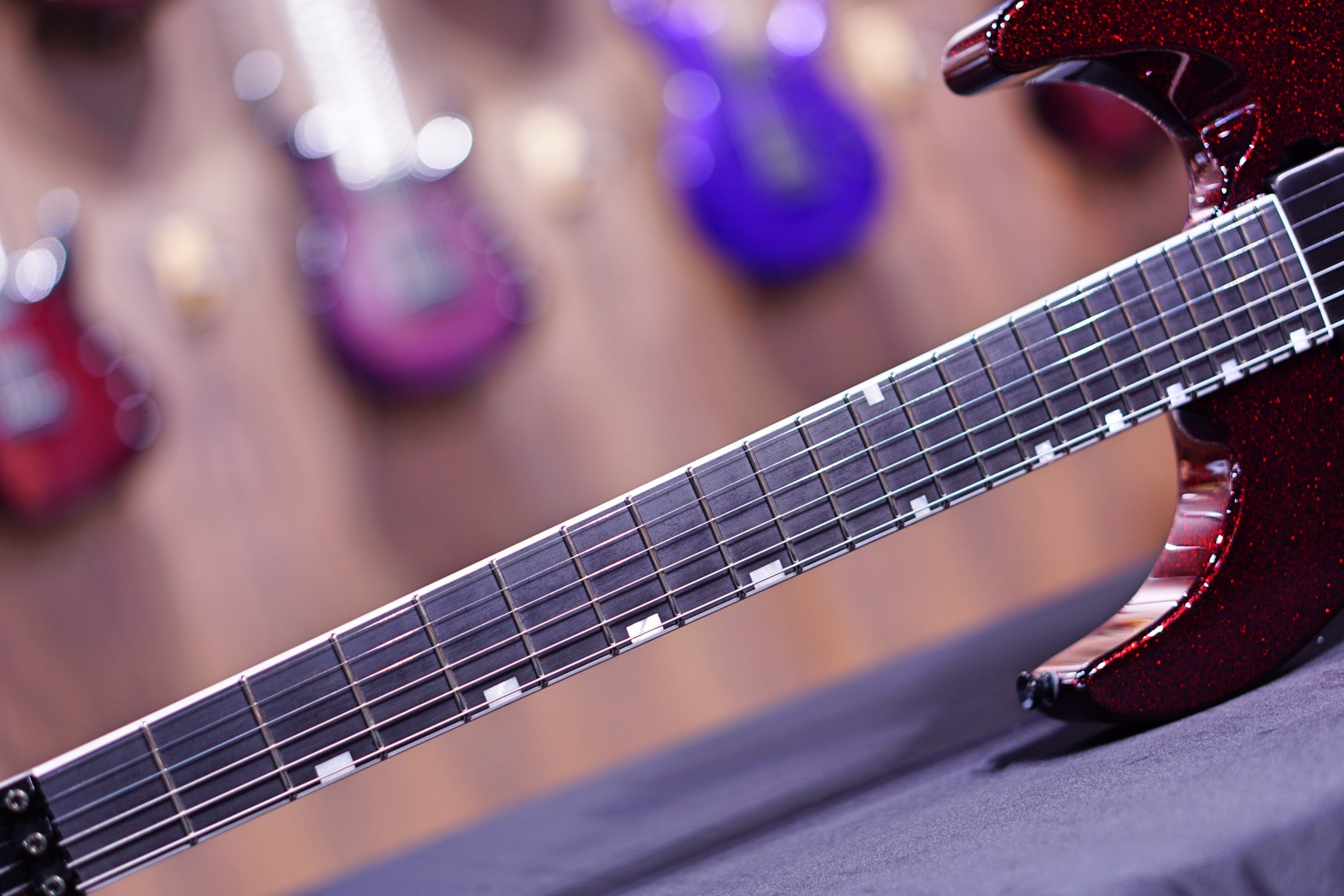 ESP Original M-II CTM red Sparkle Granite E3731212 - HIENDGUITAR ESP GUITAR