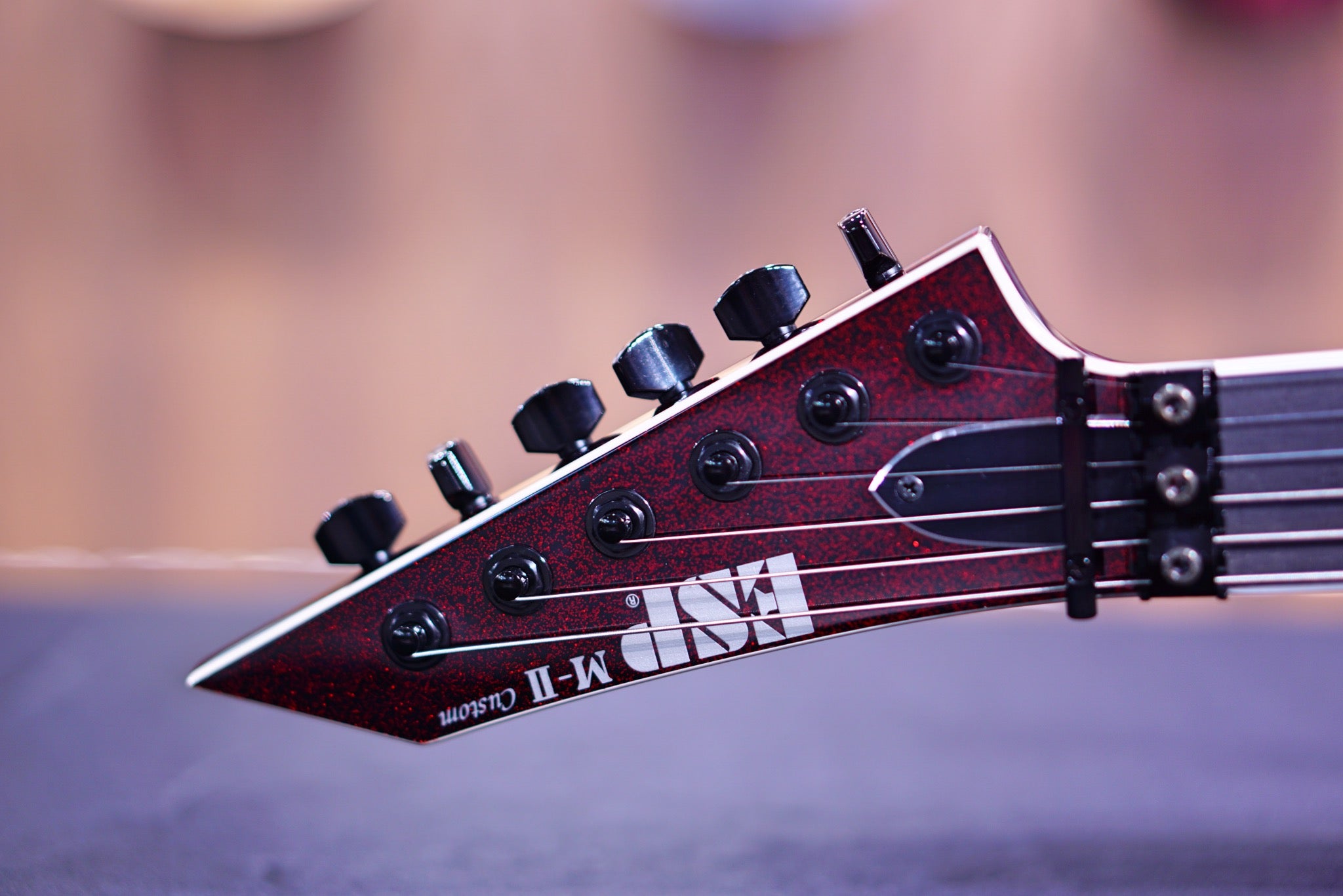 ESP Original M-II CTM red Sparkle Granite E3731212 - HIENDGUITAR ESP GUITAR