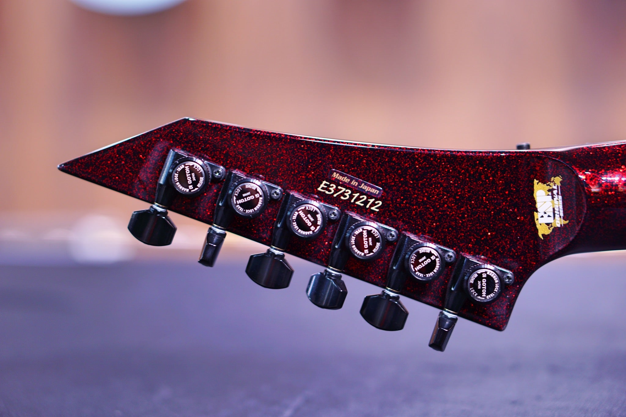 ESP Original M-II CTM red Sparkle Granite E3731212 - HIENDGUITAR ESP GUITAR