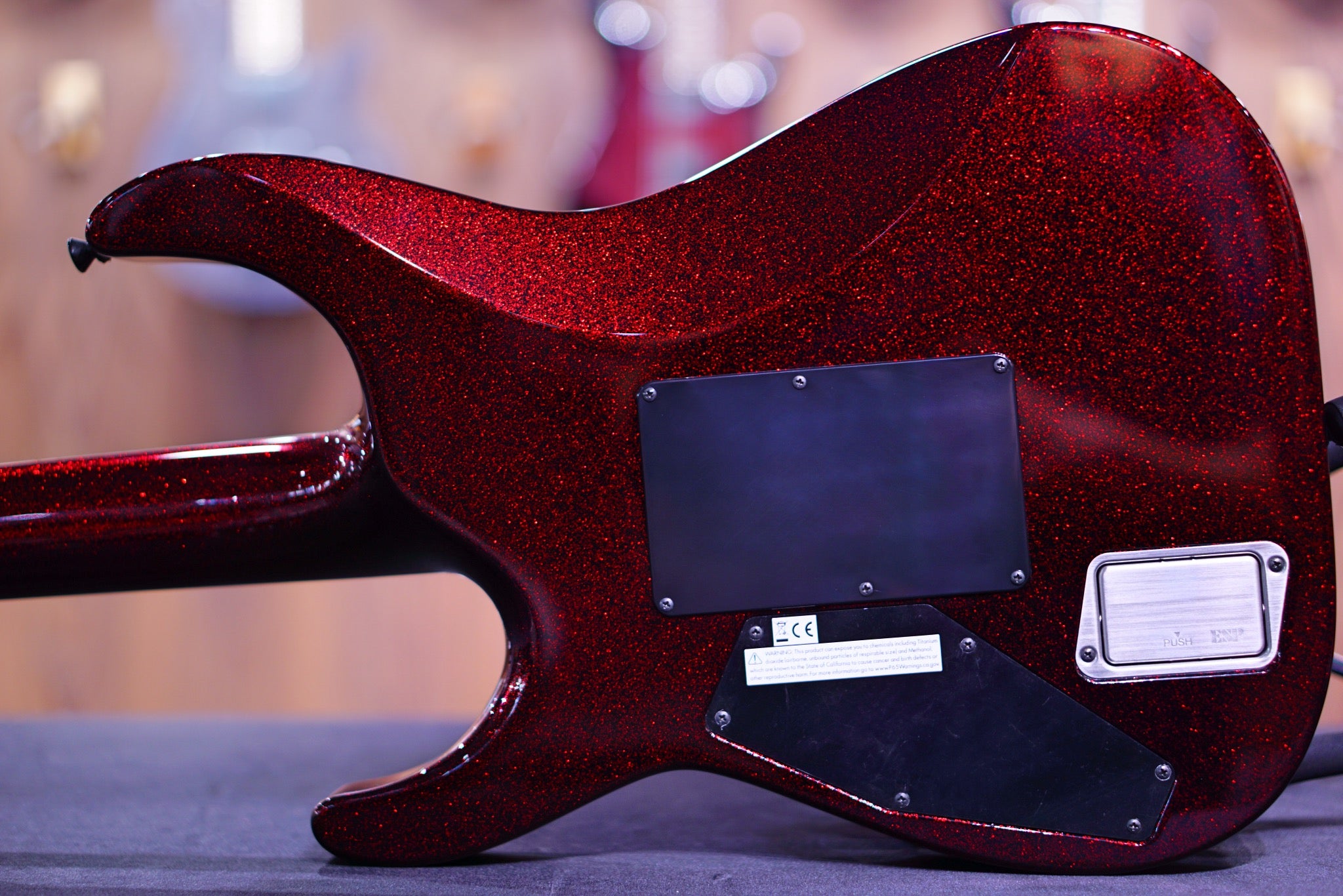 ESP Original M-II CTM red Sparkle Granite E3731212 - HIENDGUITAR ESP GUITAR