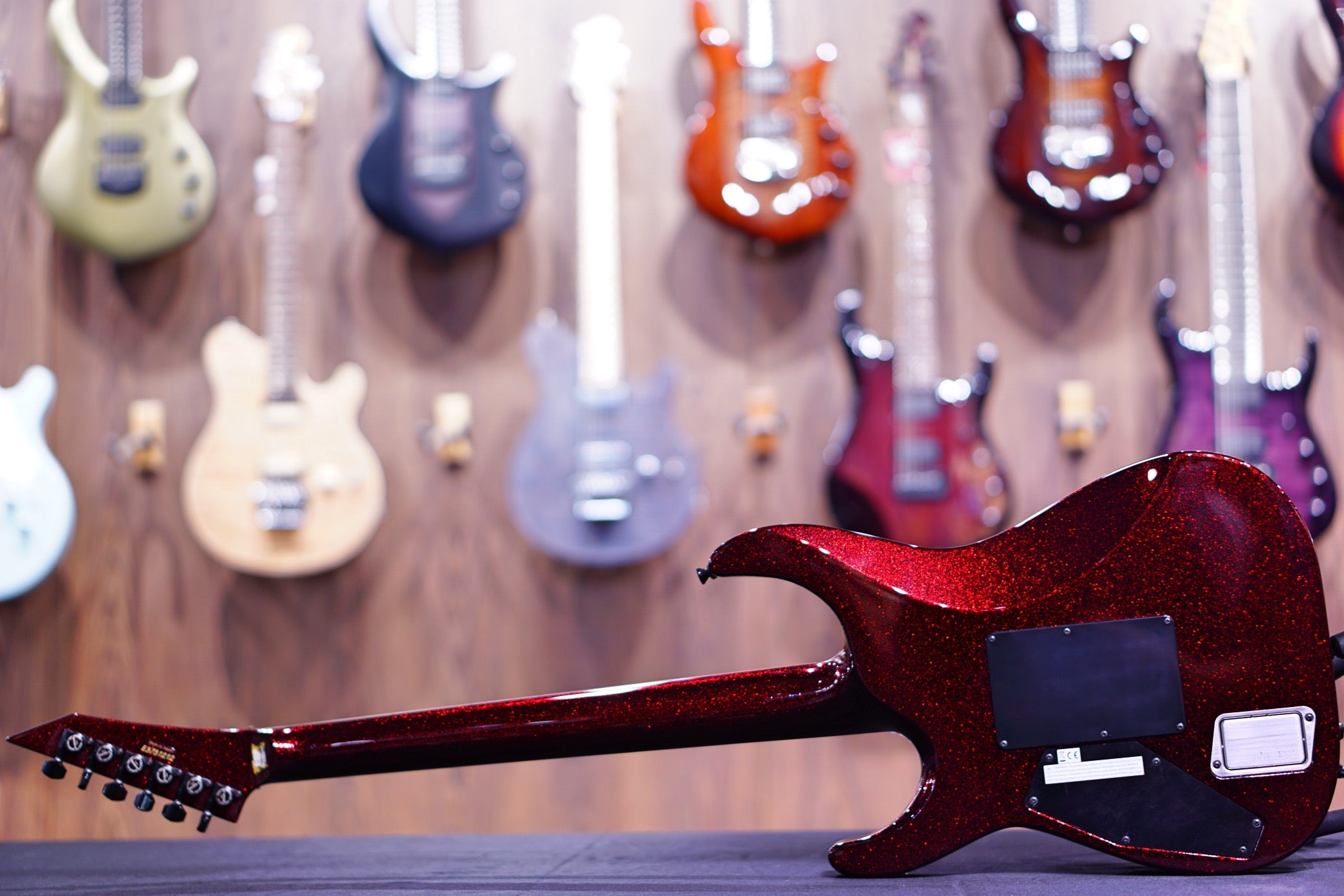 ESP Original M-II CTM red Sparkle Granite E3731212 - HIENDGUITAR ESP GUITAR