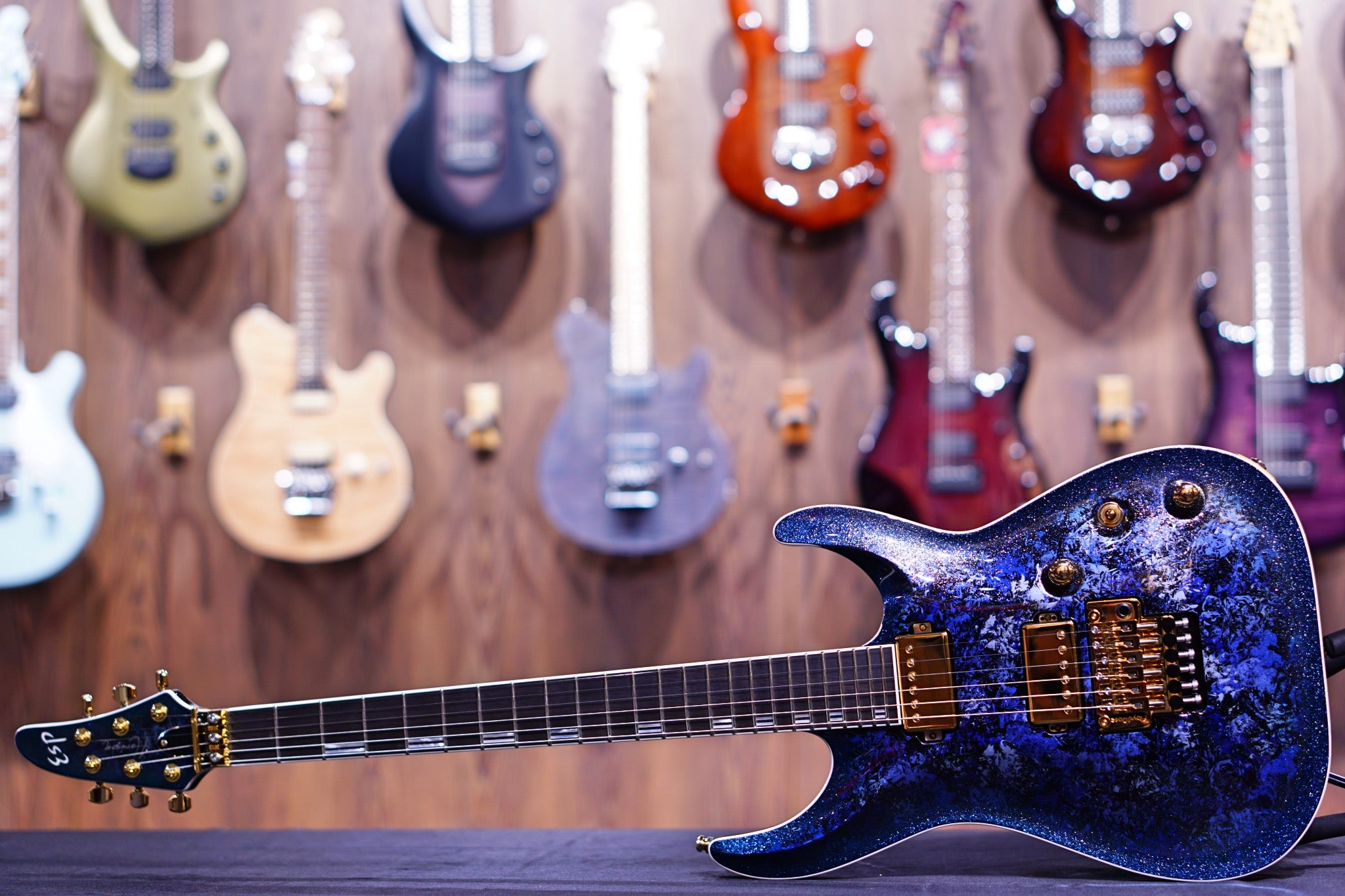 ESP horizon-PT FR Tanzanite gold package E4331212 - HIENDGUITAR ESP GUITAR