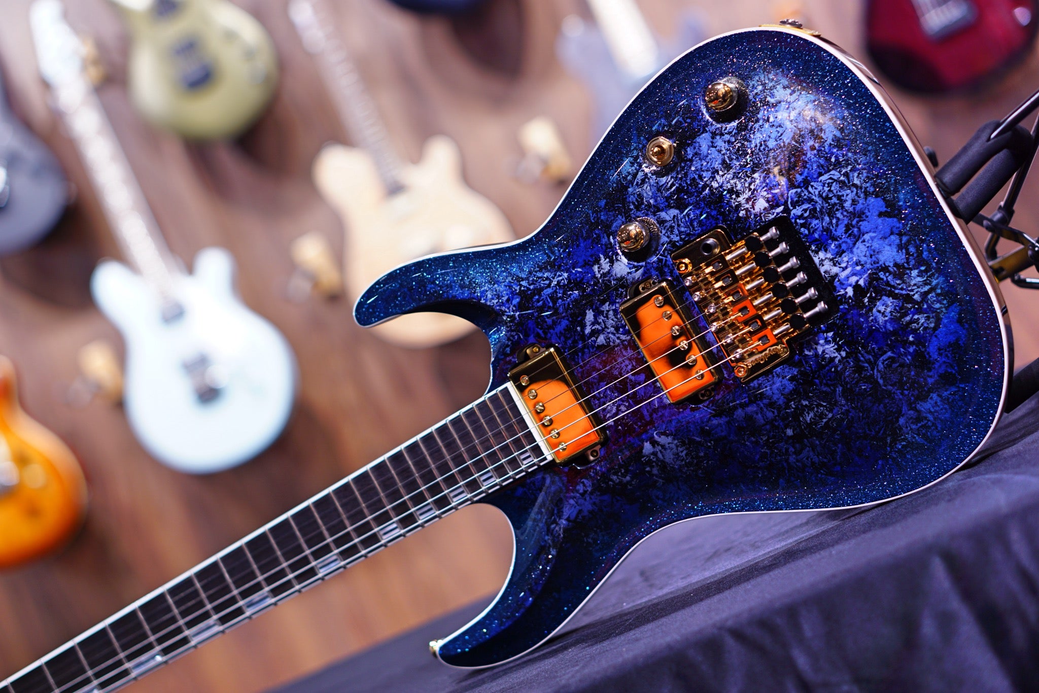 ESP horizon-PT FR Tanzanite gold package E4331212 - HIENDGUITAR ESP GUITAR