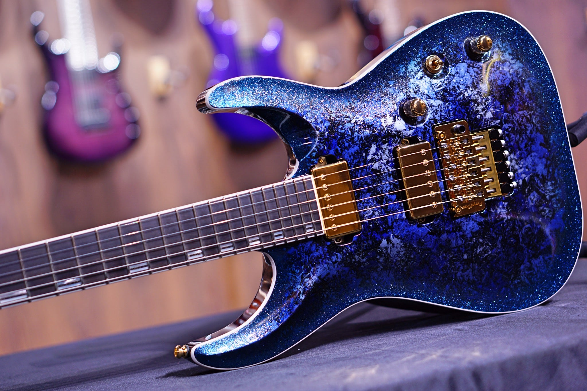 ESP horizon-PT FR Tanzanite gold package E4331212 - HIENDGUITAR ESP GUITAR