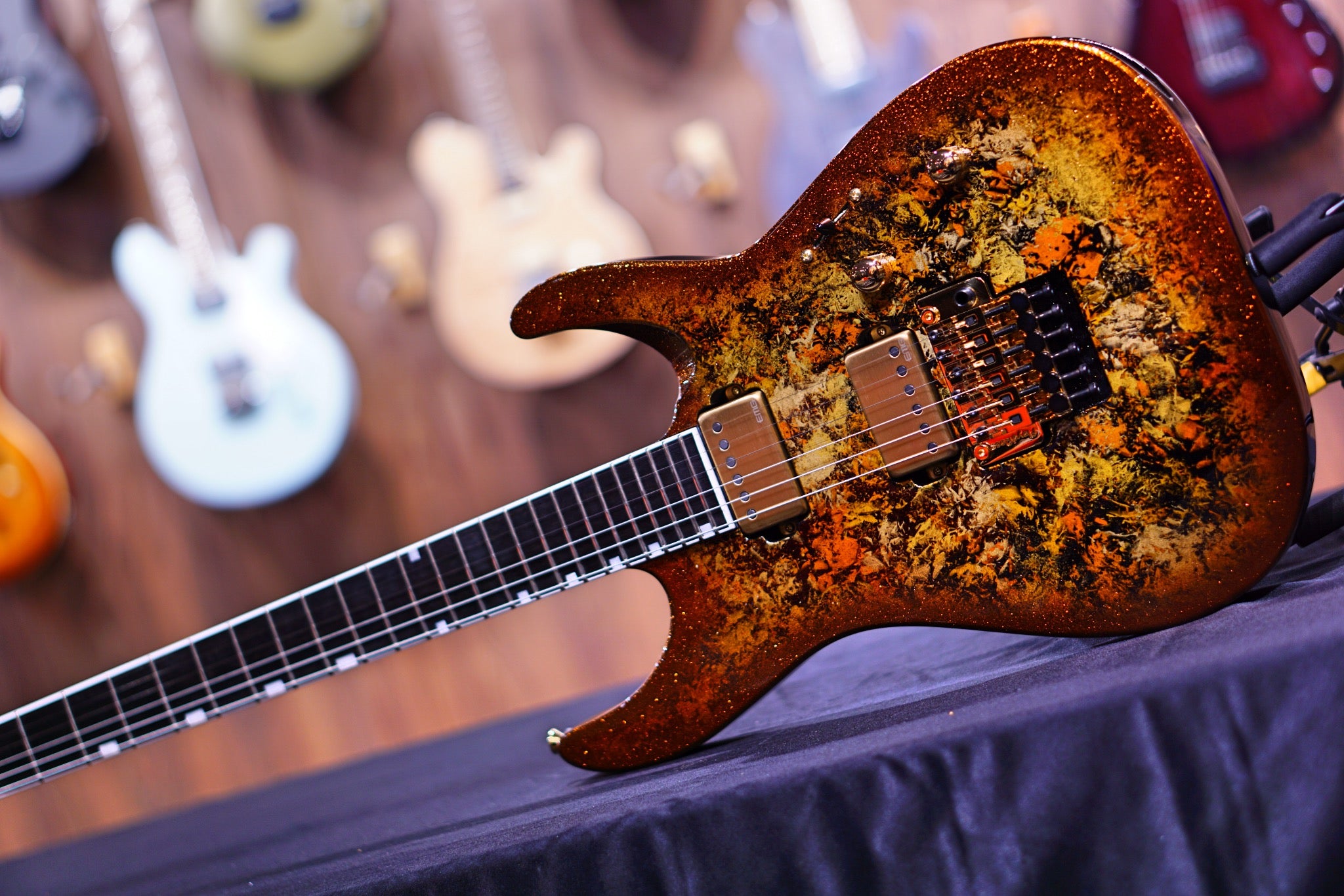 ESP ORIGINAL M-II CTM fire opal E2861212 - HIENDGUITAR ESP GUITAR