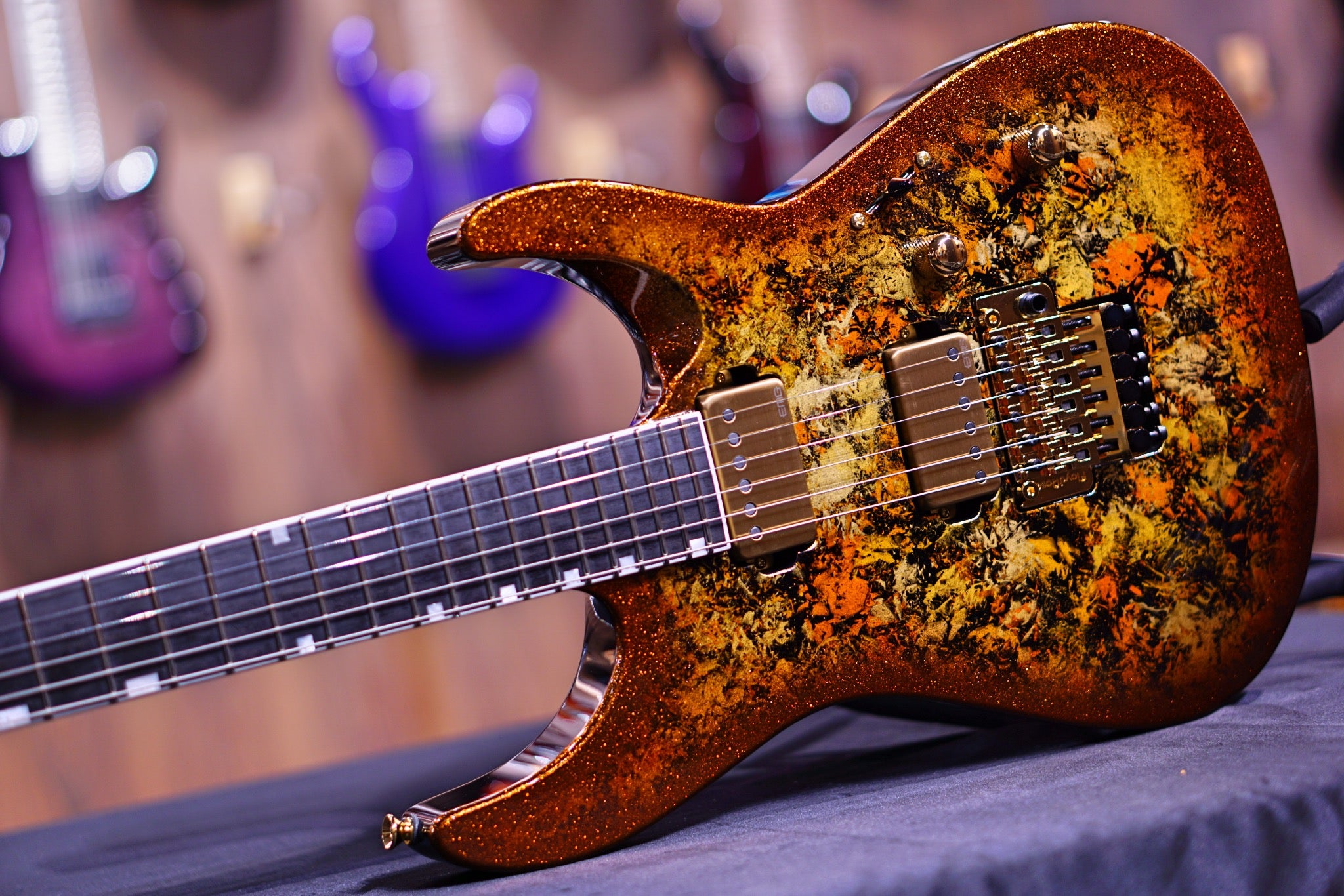 ESP ORIGINAL M-II CTM fire opal E2861212 - HIENDGUITAR ESP GUITAR