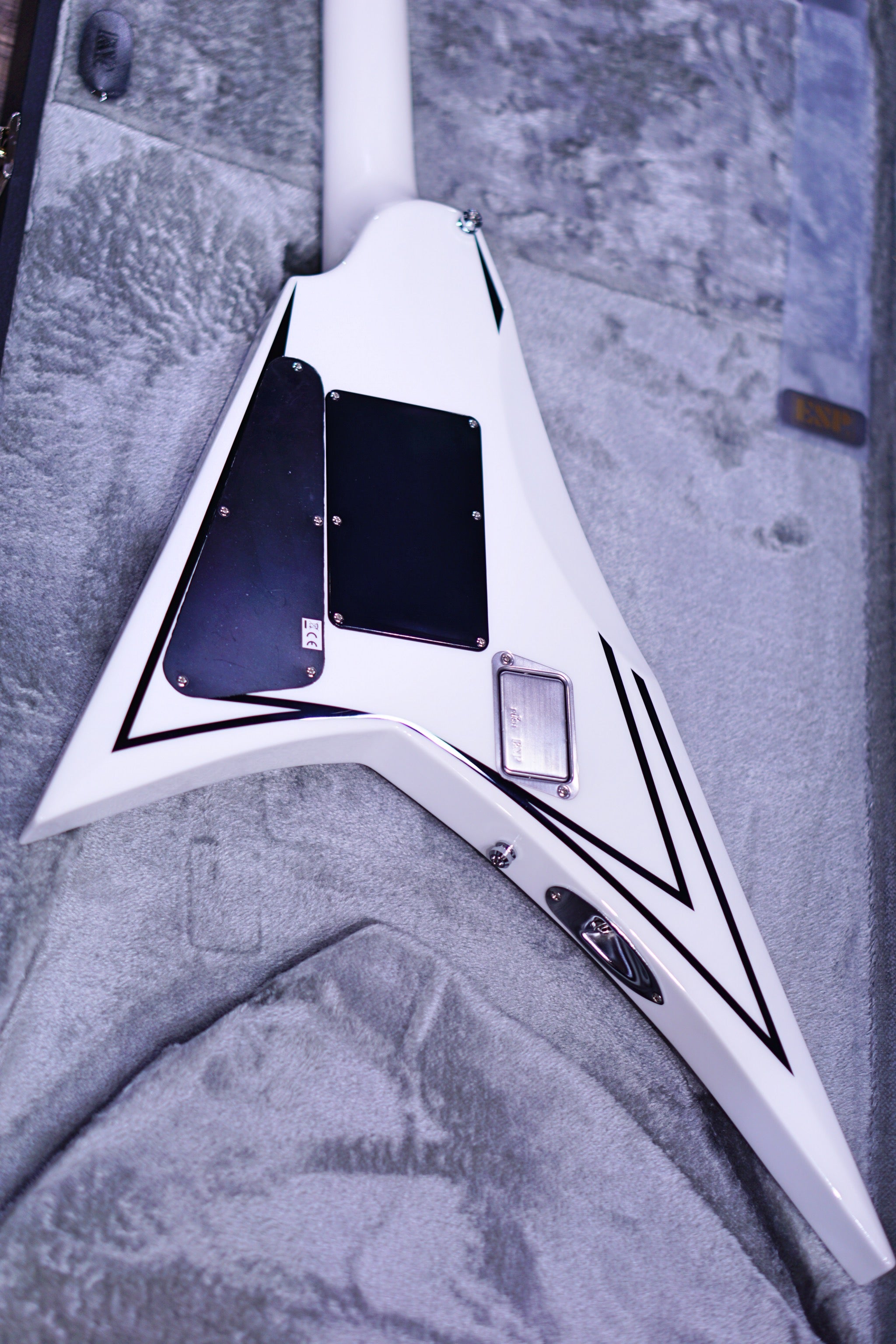 ESP E-II SV White Black Stripes es0493213 - HIENDGUITAR E-II GUITAR